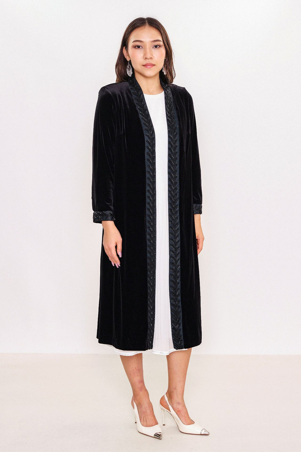 Ksas - Plus Size Cardigan (KSAS4086-K) - 8690202512481