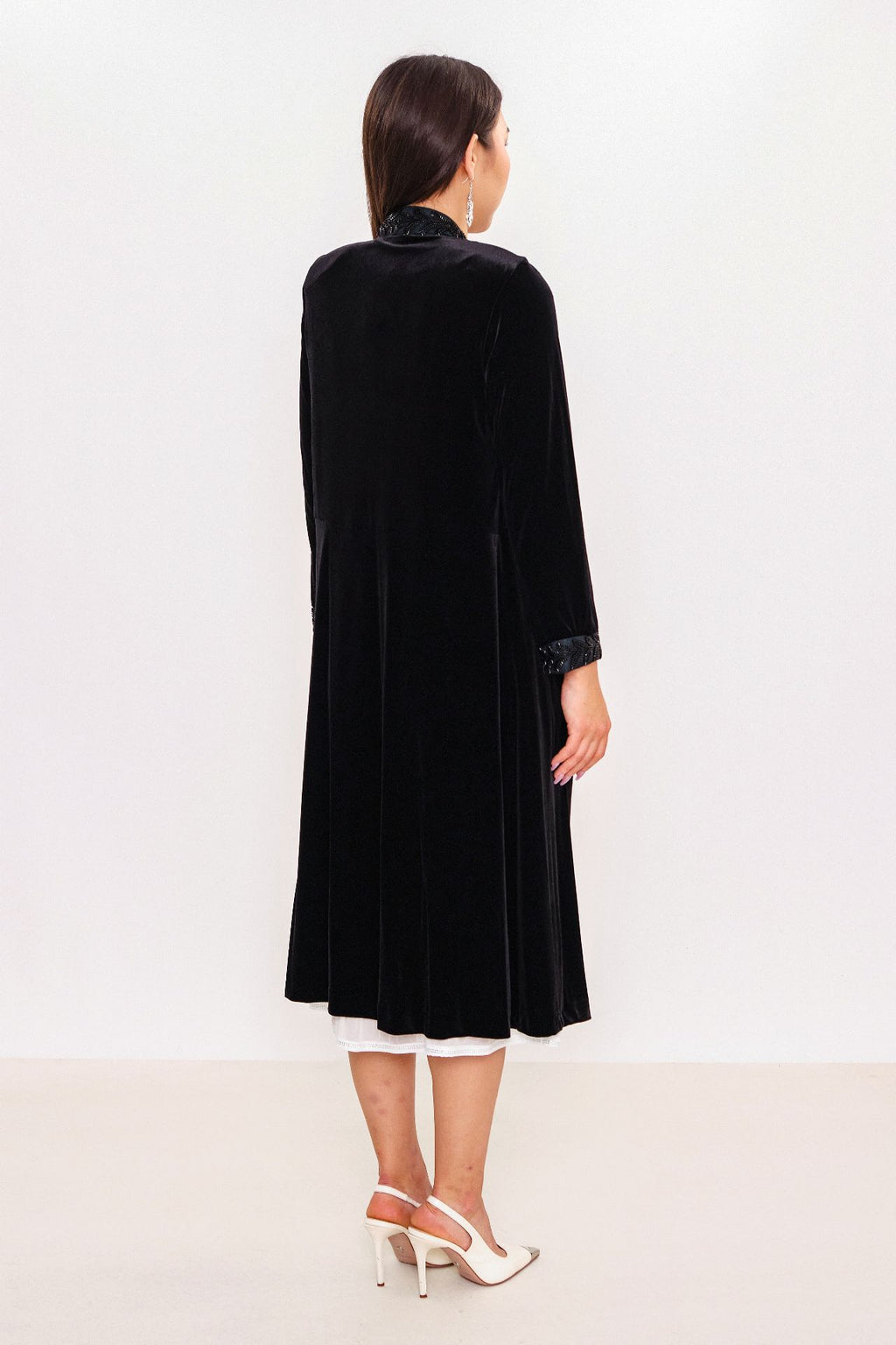 Ksas - Plus Size Cardigan (KSAS4086-K) - 8690202512481