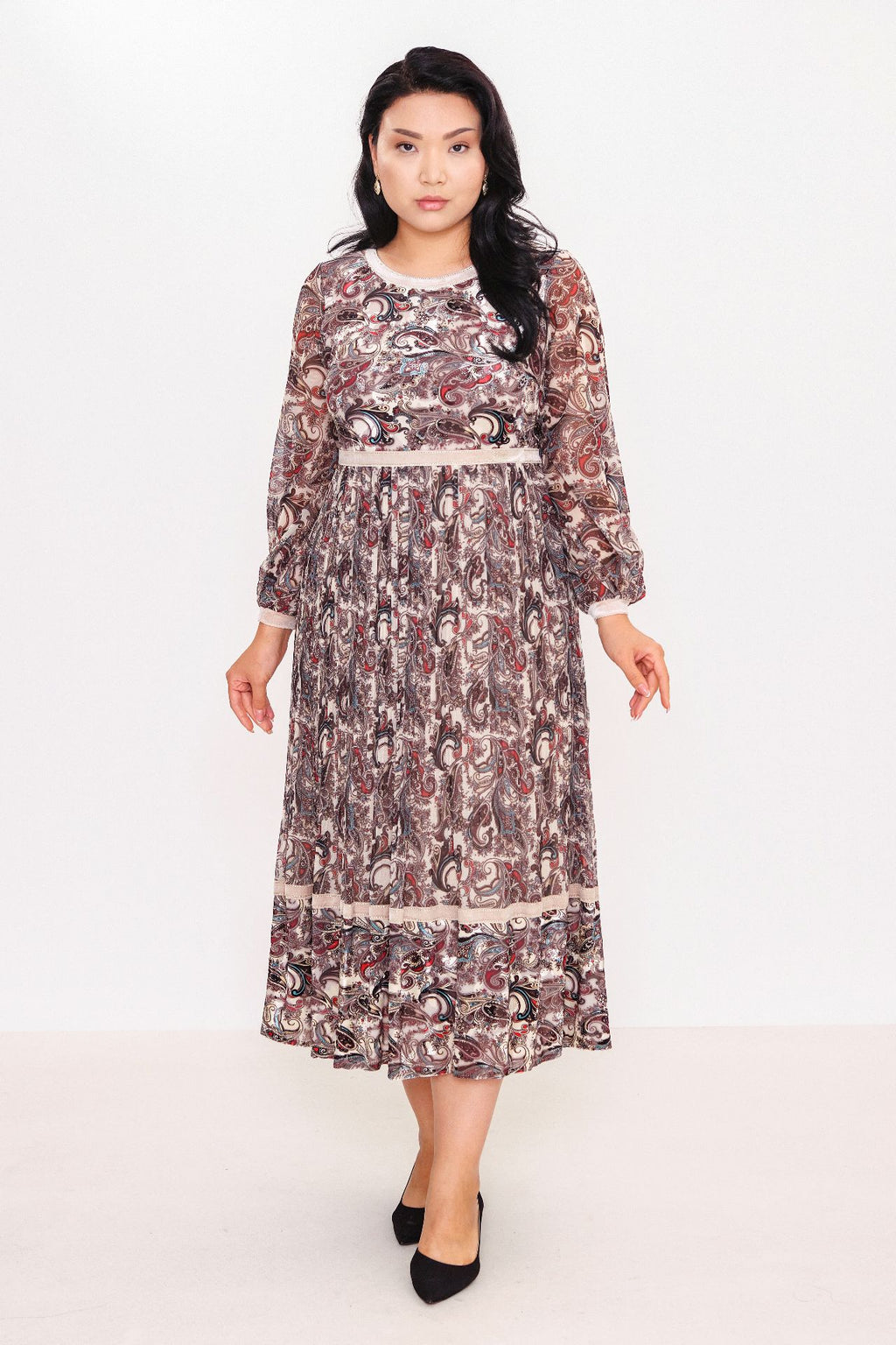 Ksas - Plus Size Dress (KSAS31552) - 8690202512528