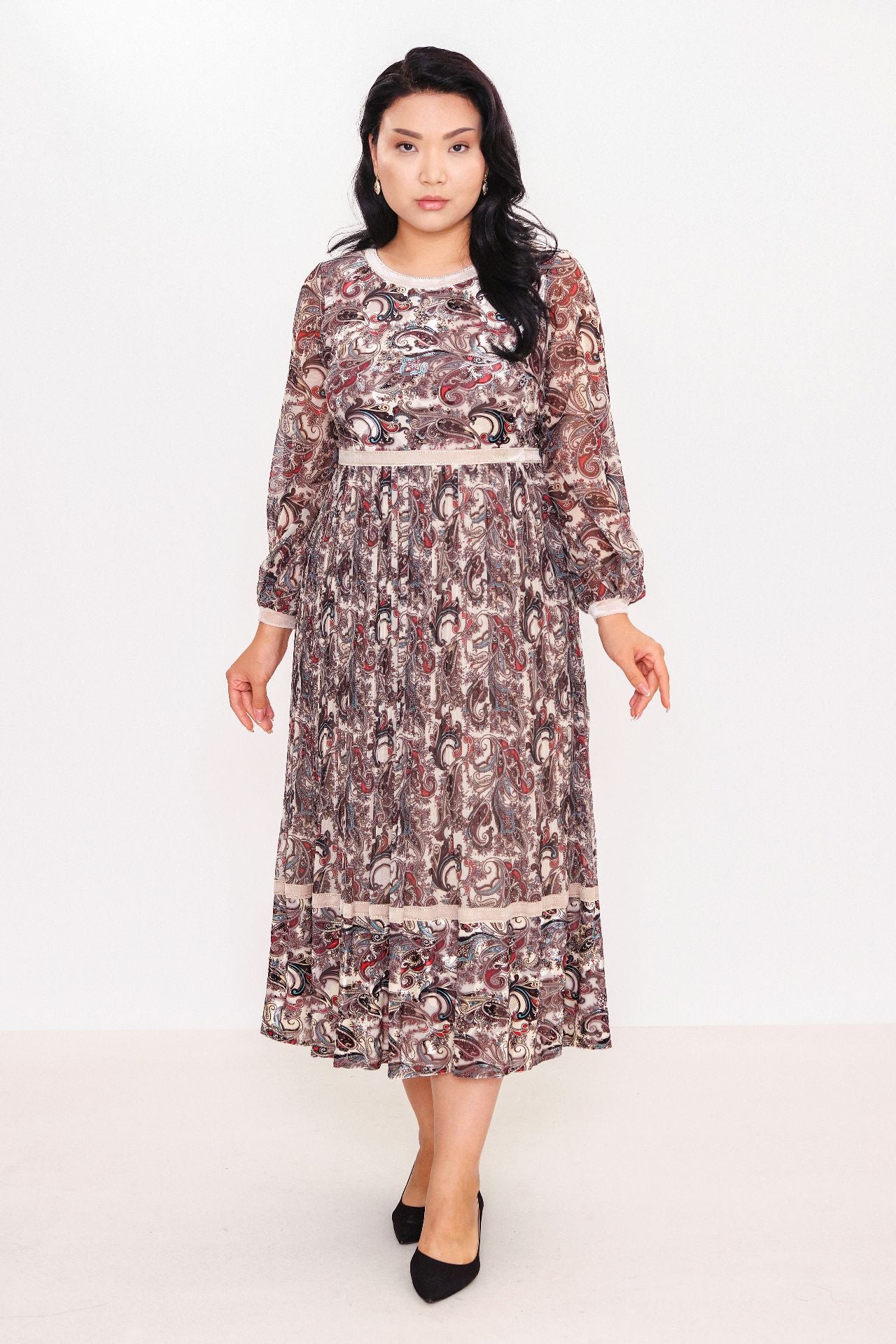 Ksas - Plus Size Dress (KSAS31552) - 8690202512528