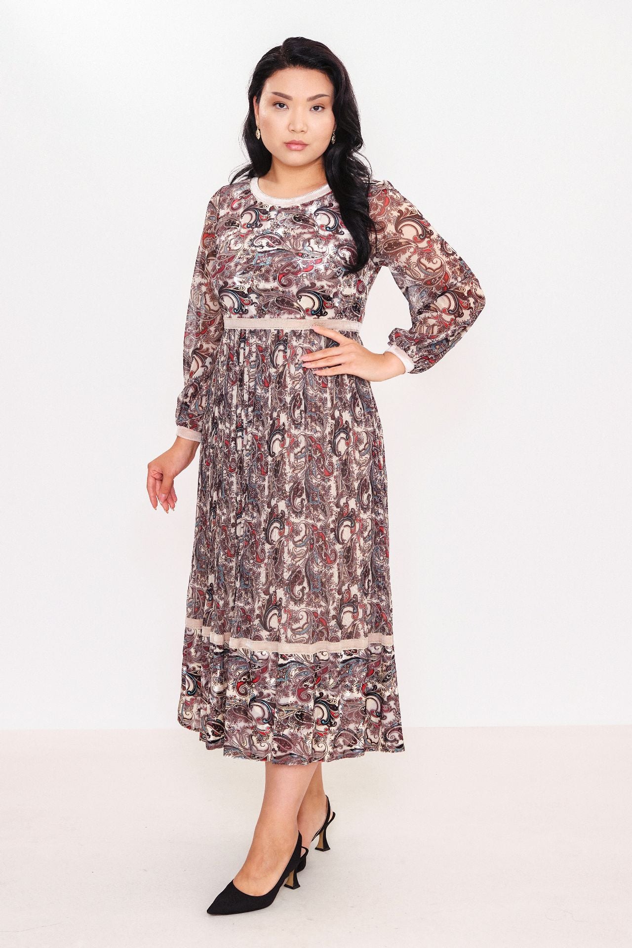 Ksas - Plus Size Dress (KSAS31552) - 8690202512528