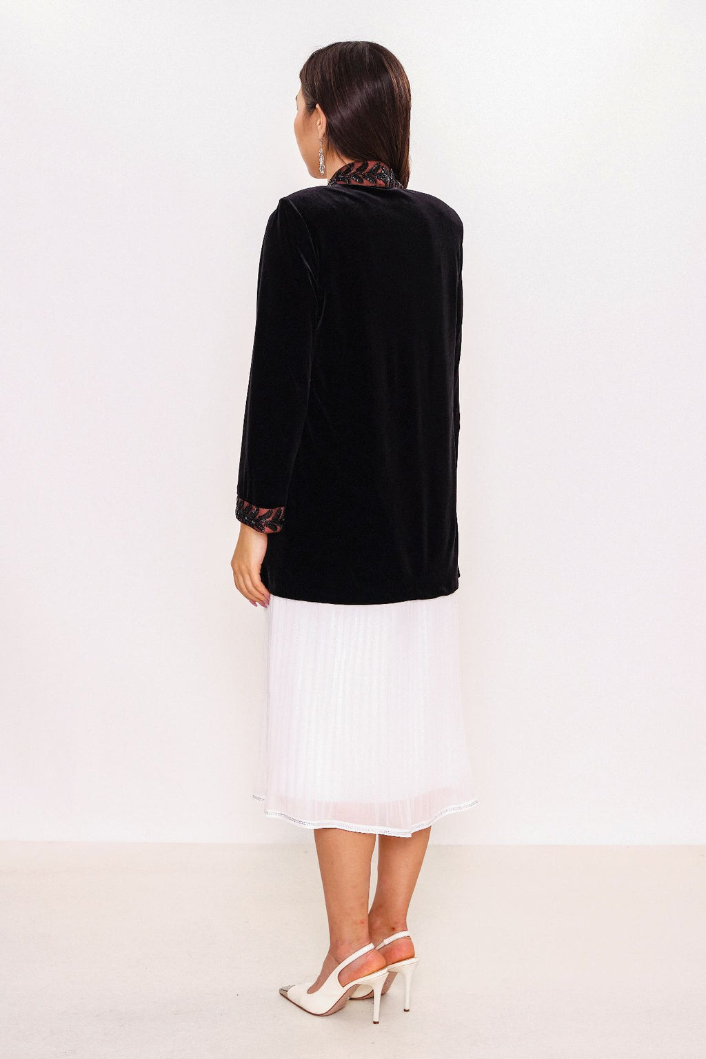 Ksas - Plus Size Cardigan (KSAS4087-K) - 8690202512726