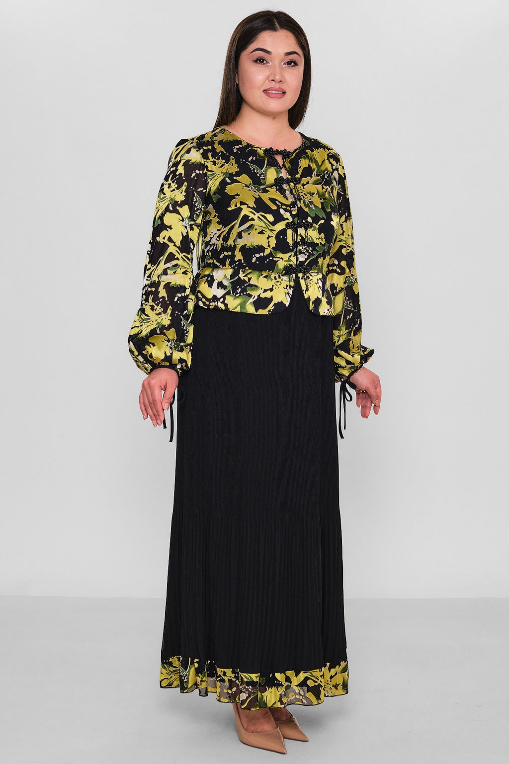 Ksas - Plus Size Dress (KSAS32319) - 8690202521186