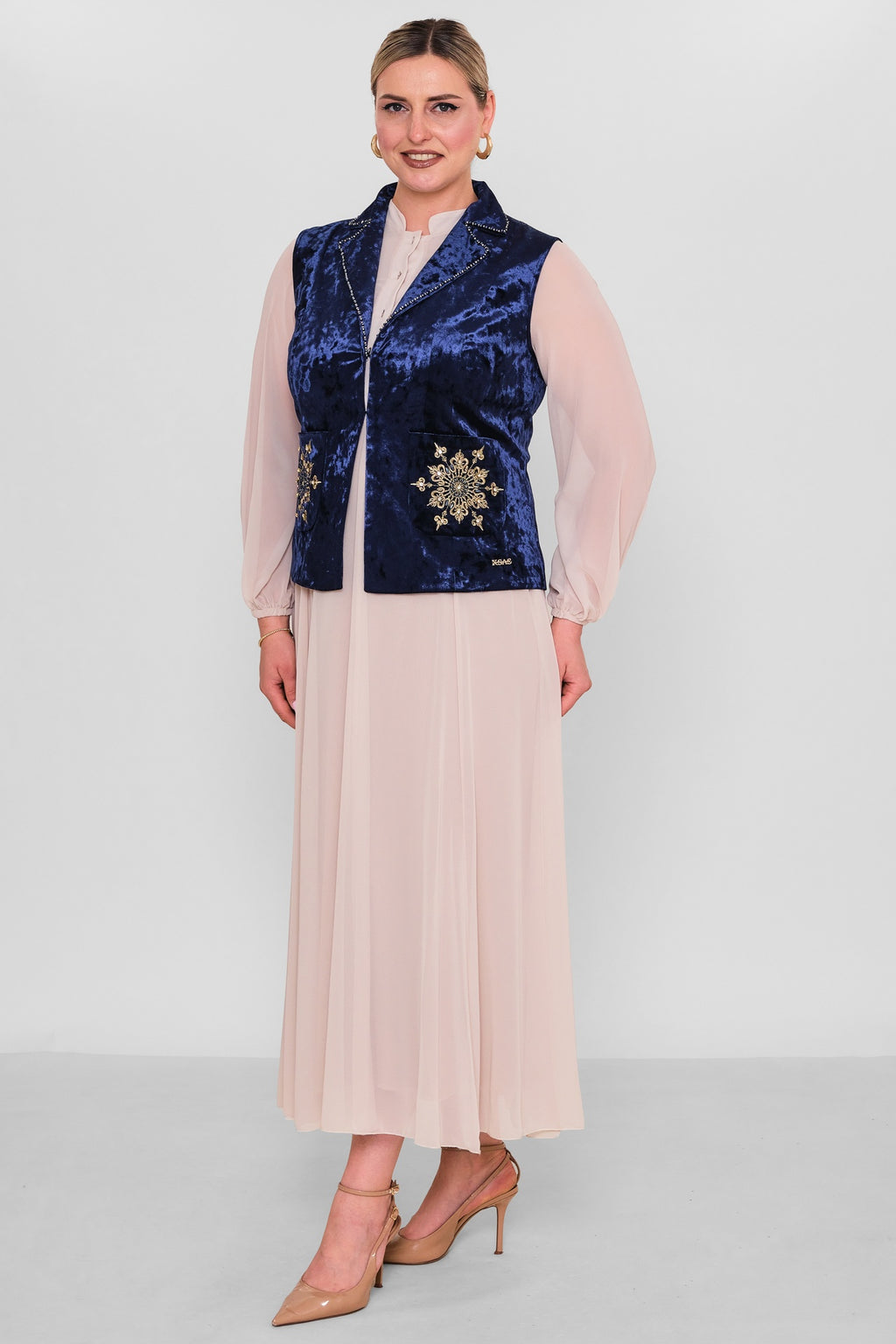 Ksas - Plus Size Waistcoat (KSAS4131) - 8690202521346