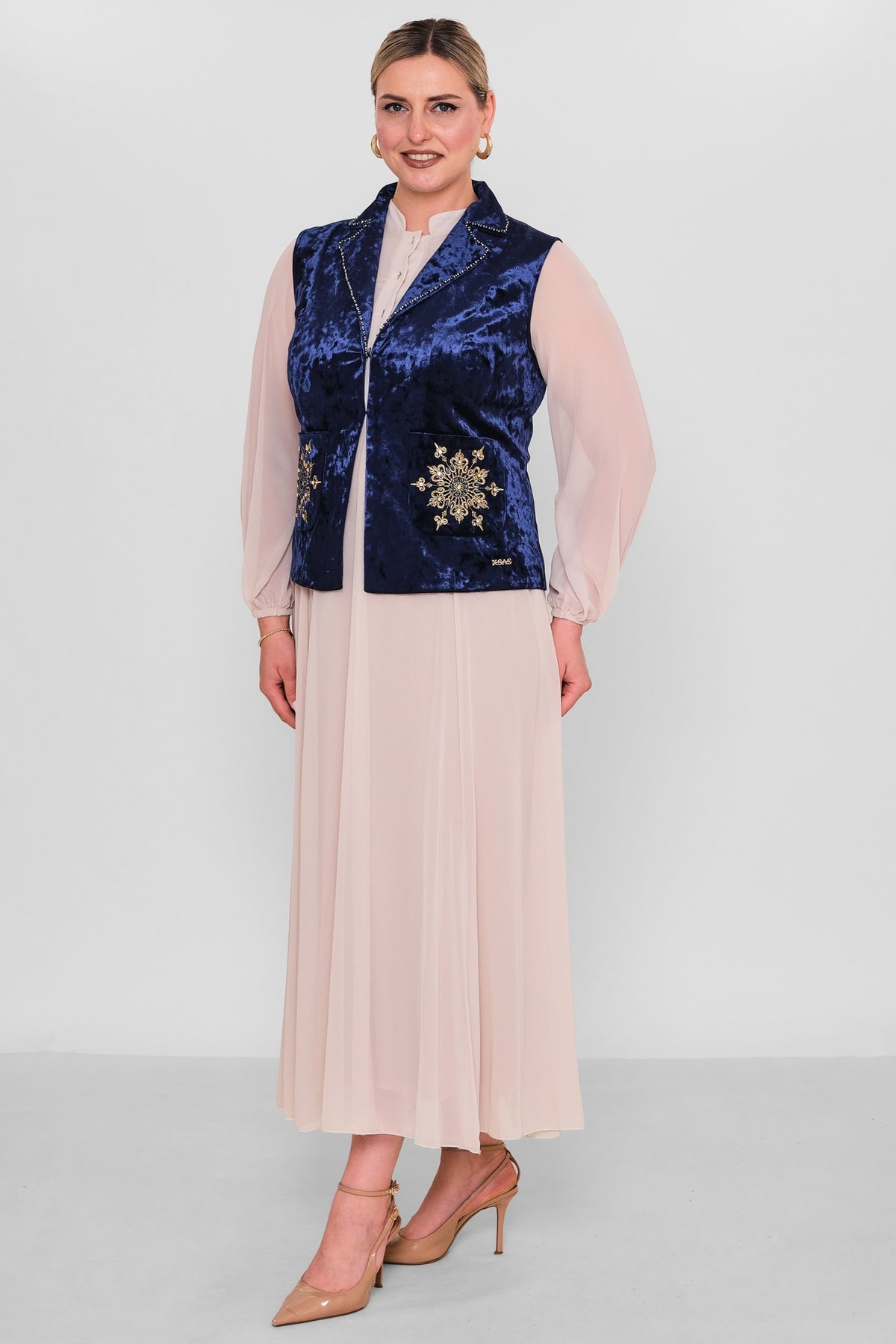 Ksas - Plus Size Waistcoat (KSAS4131) - 8690202521346
