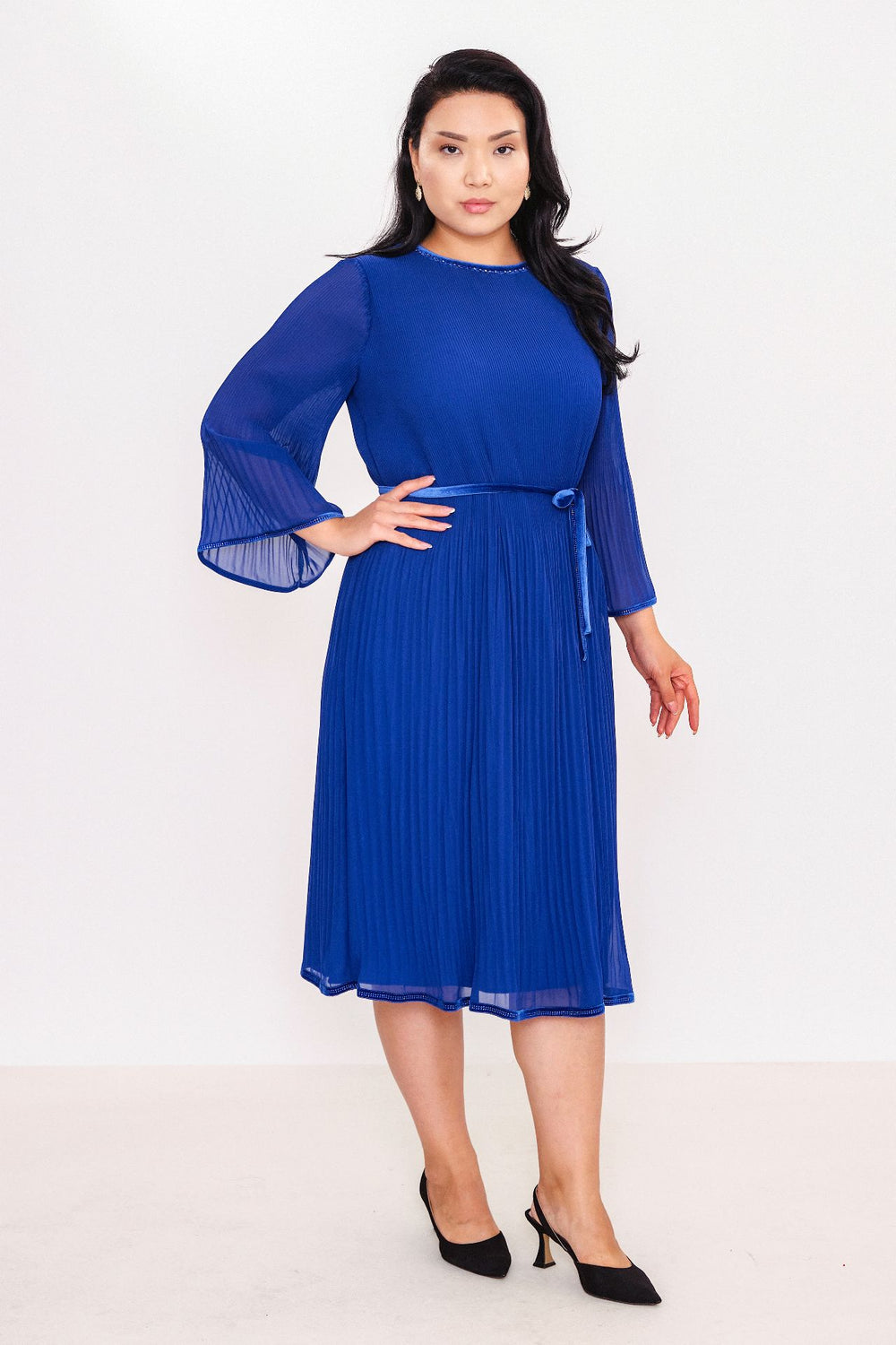 Ksas - Plus Size Dress (KSAS32219) - 8690202521445