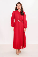 Ksas - Plus Size Dress (KSAS31980-K) - 8690202521490