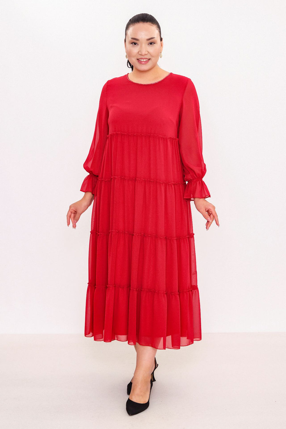 Ksas - Plus Size Dress (KSAS32268) - 8690202521506