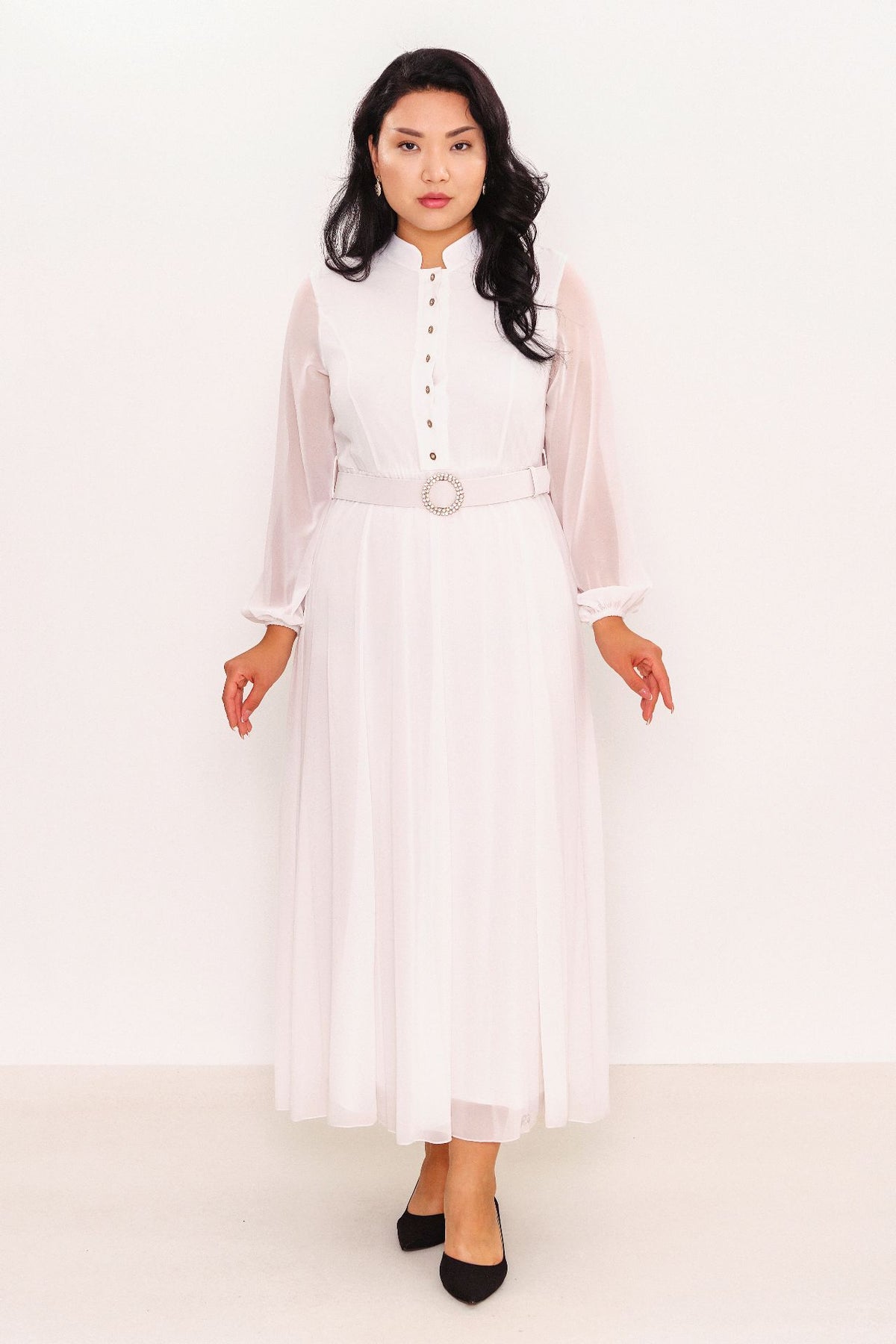 Ksas - Plus Size Dress (KSAS31980) - 8690202521605