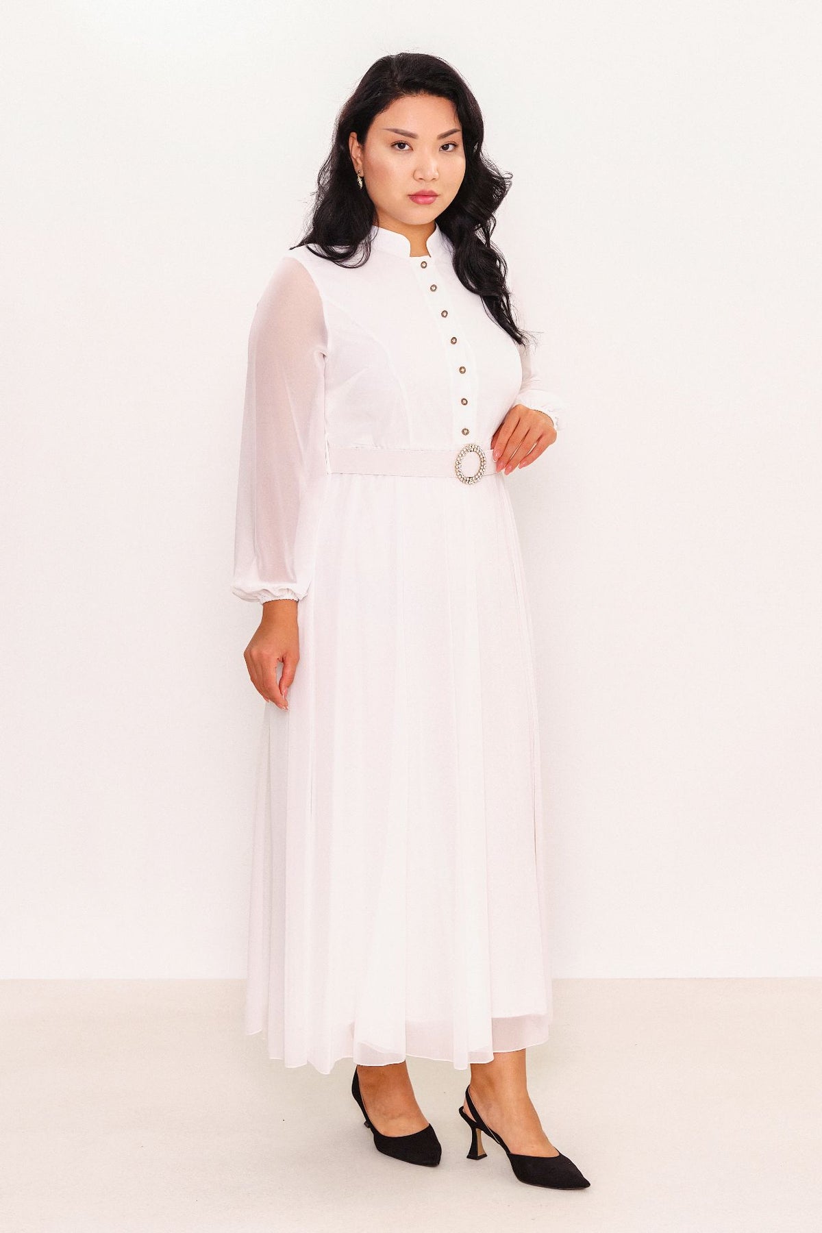 Ksas - Plus Size Dress (KSAS31980) - 8690202521605