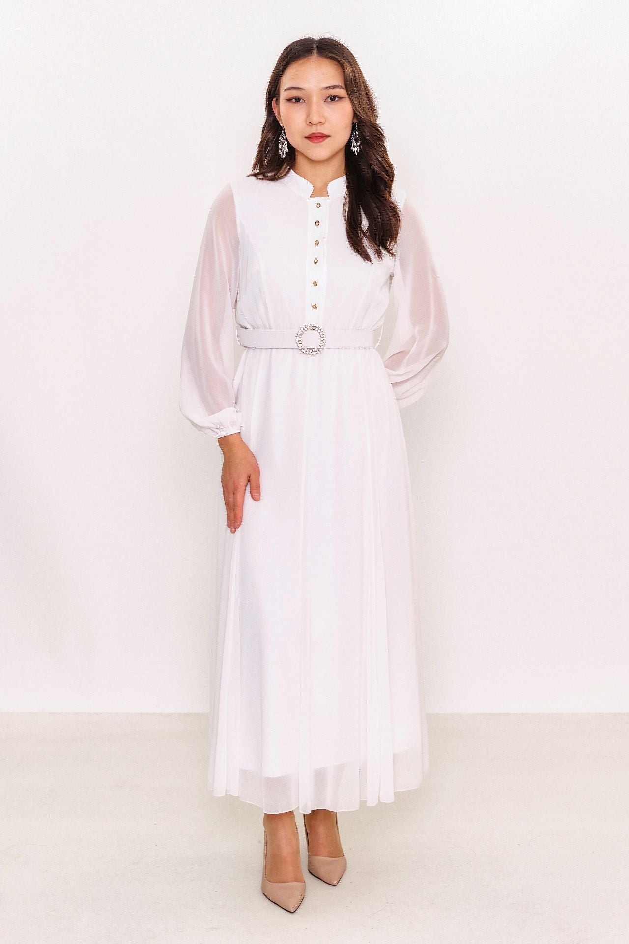 Ksas - Plus Size Dress (KSAS31980-K) - 8690202521612