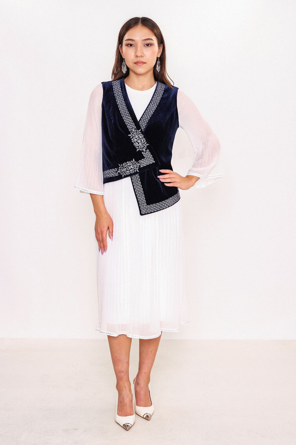 Ksas - Plus Size Waistcoat (KSASEH-26-K) - 8690202522930