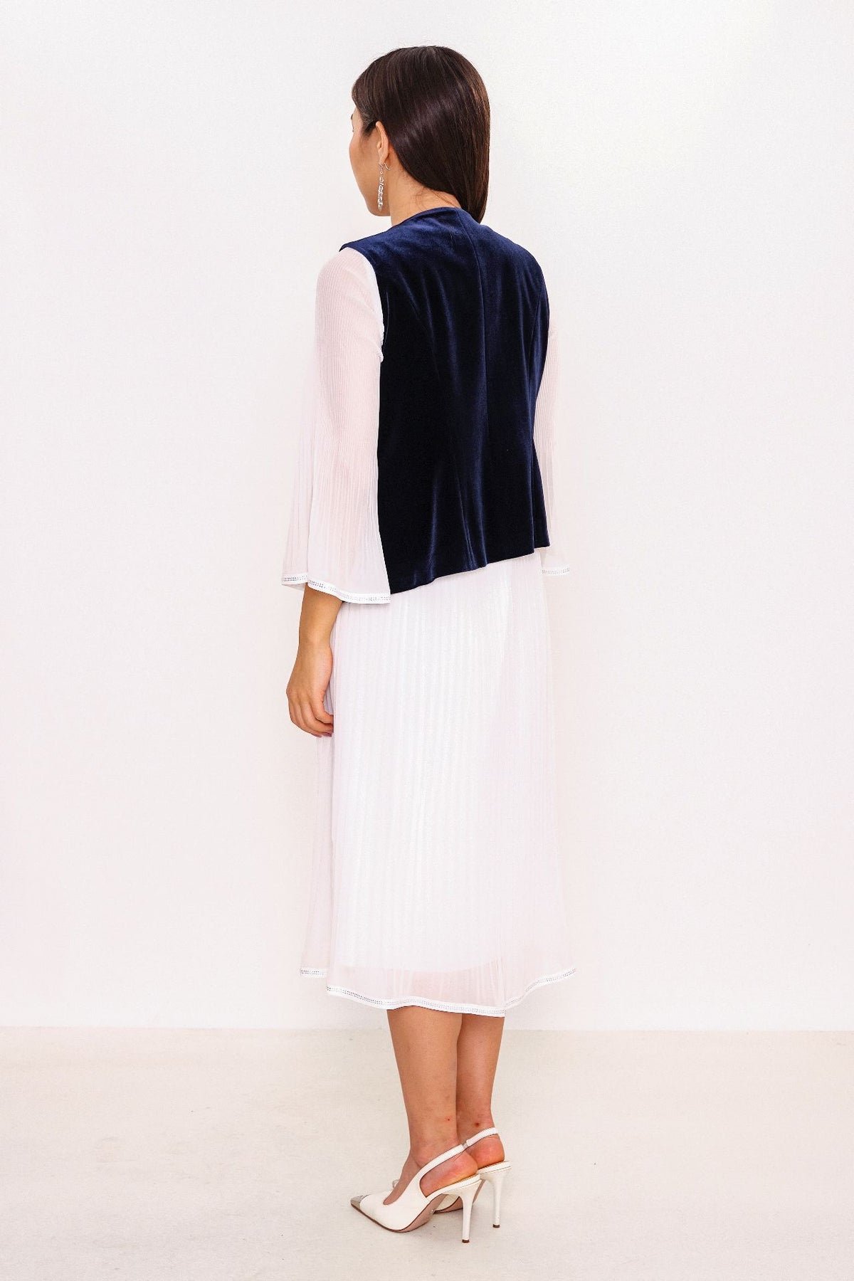 Ksas - Plus Size Waistcoat (KSASEH-26-K) - 8690202522930
