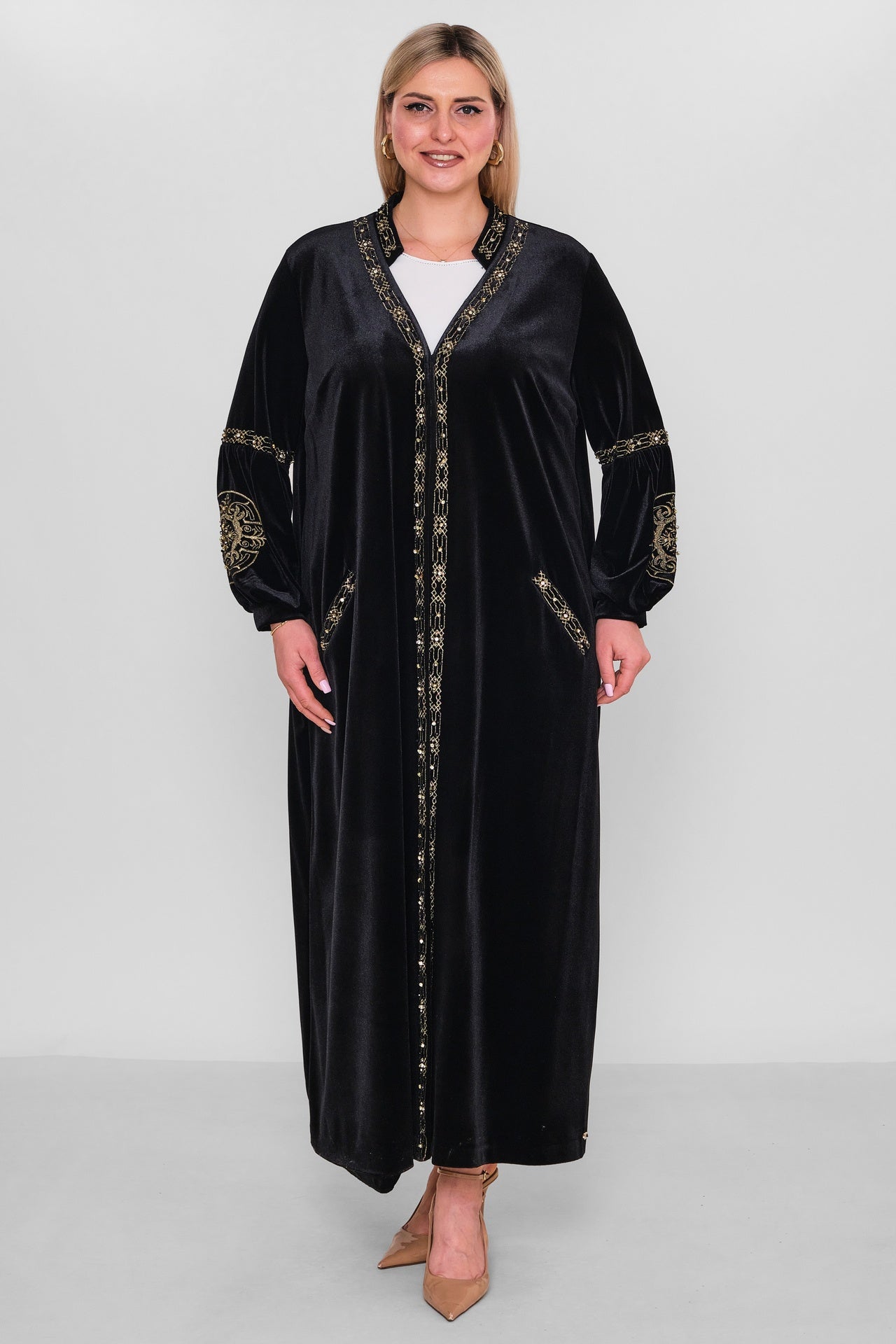 Ksas - Extended Plus Size Cardigan (KSASEH-44-1) - 8690202526853