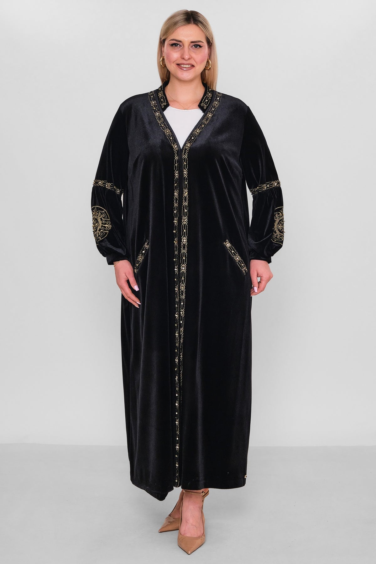 Ksas - Extended Plus Size Cardigan (KSASEH-44-1) - 8690202526853