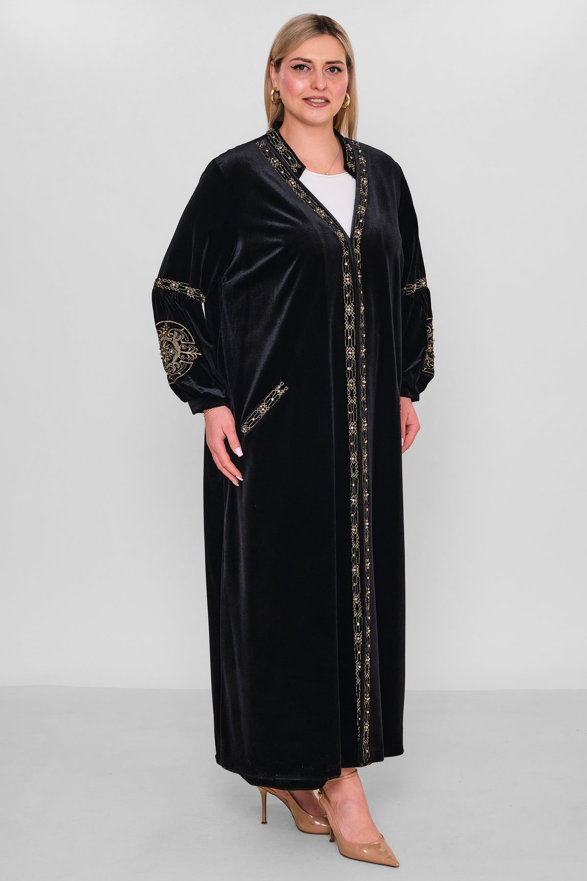 Ksas - Extended Plus Size Cardigan (KSASEH-44-1) - 8690202526853