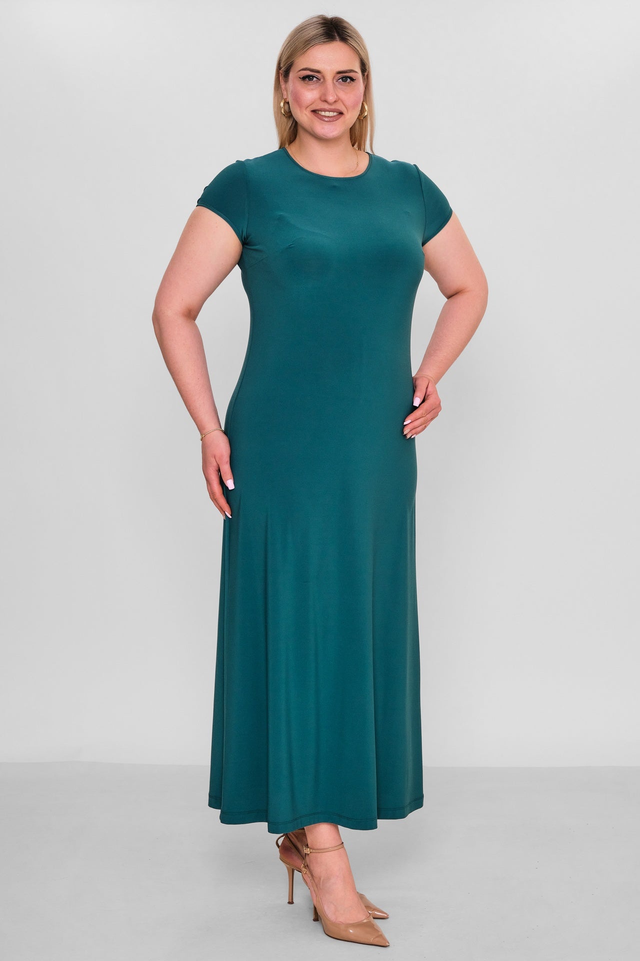 Ksas - Plus Size Dress (KSAS32332) - 8690202529564