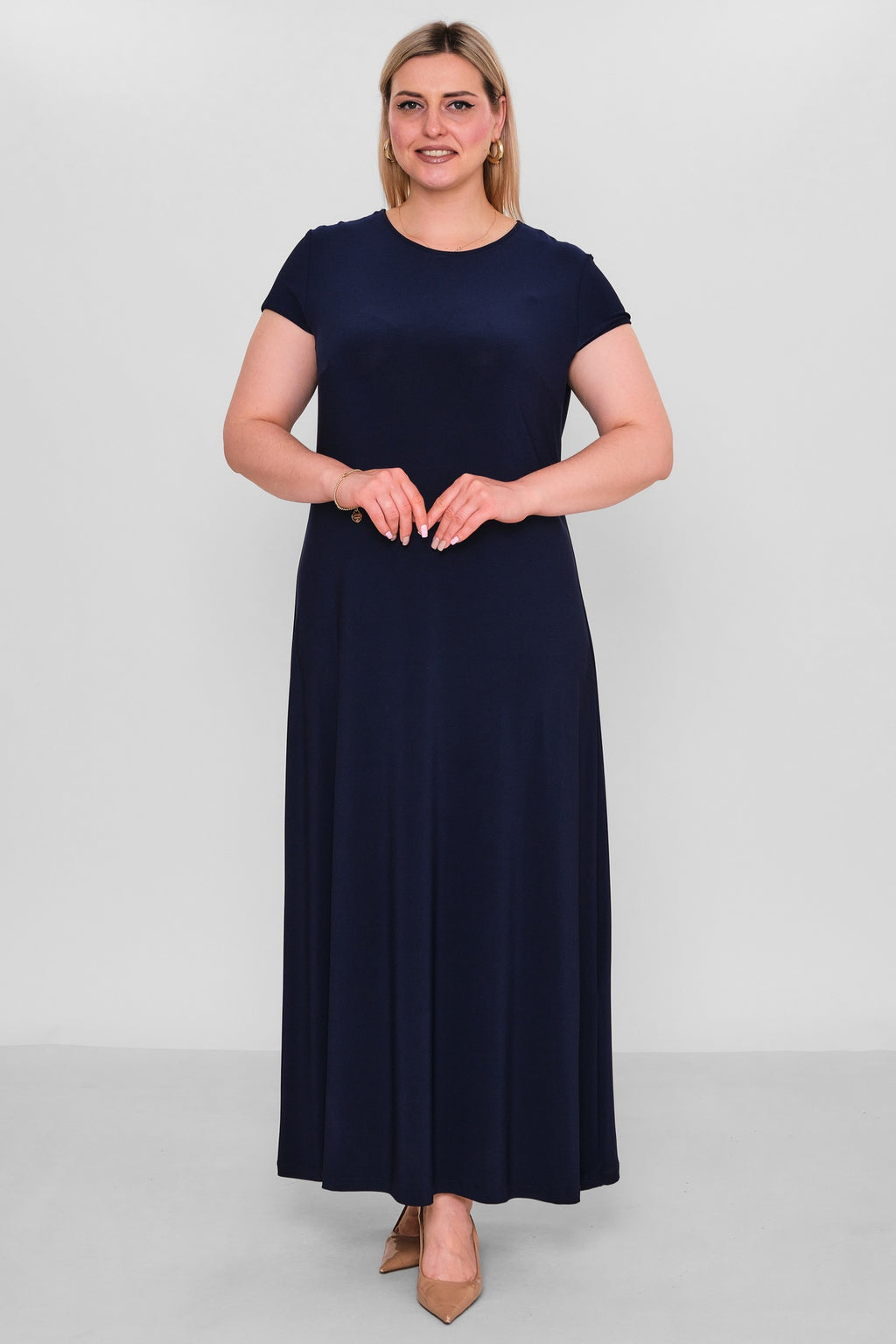 Ksas - Extended Plus Size Dress (KSAS32332-1) - 8690202529588