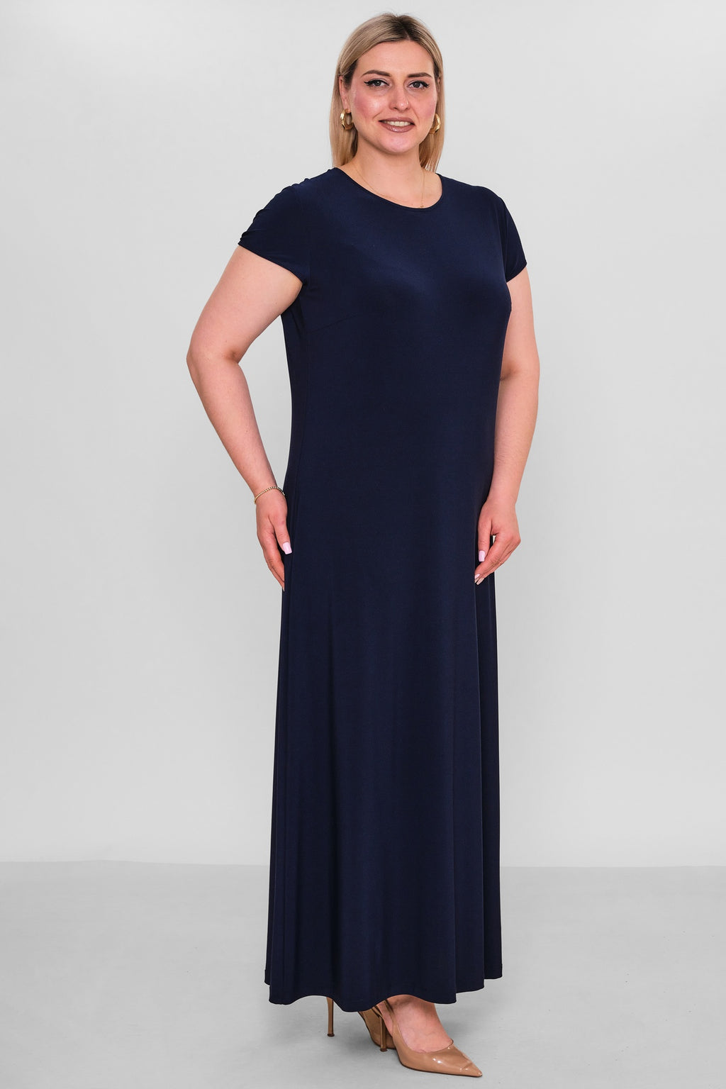 Ksas - Extended Plus Size Dress (KSAS32332-1) - 8690202529588