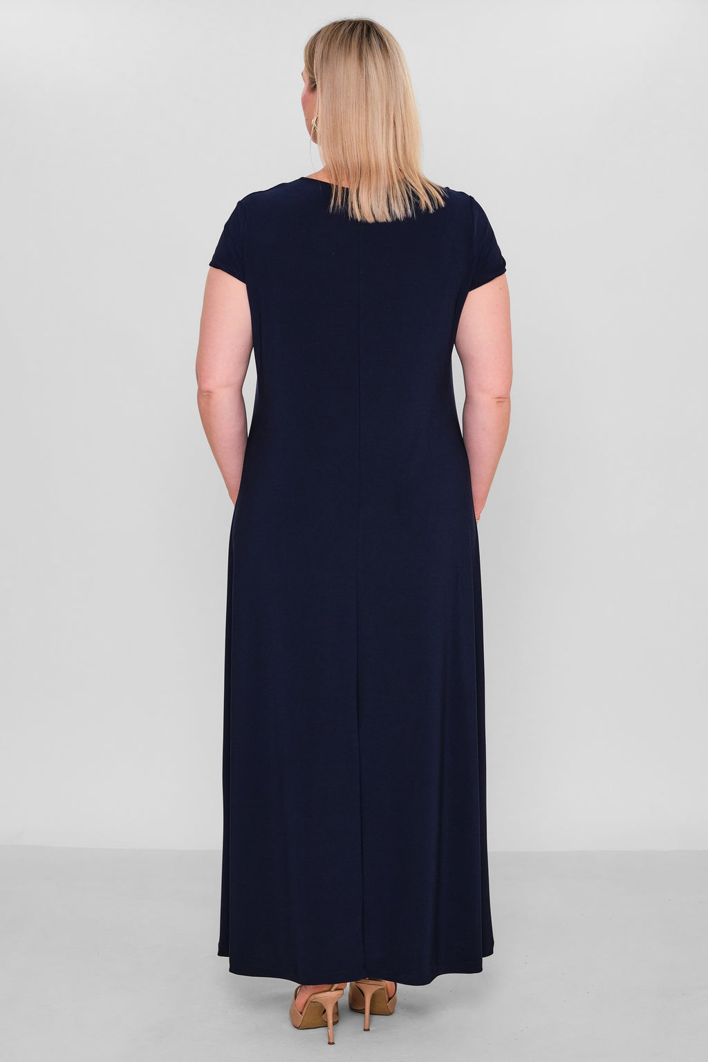 Ksas - Extended Plus Size Dress (KSAS32332-1) - 8690202529588