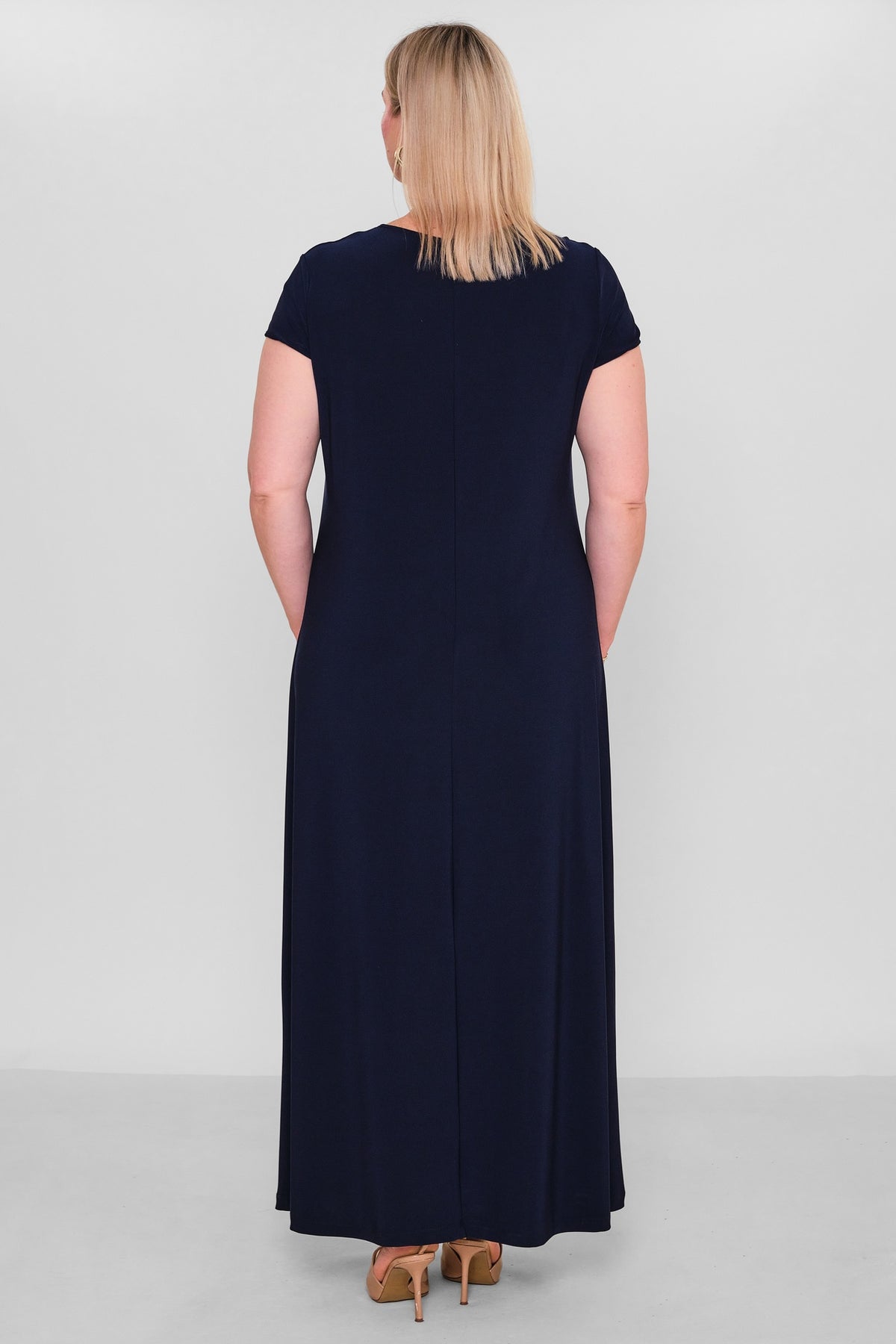 Ksas - Extended Plus Size Dress (KSAS32332-1) - 8690202529588