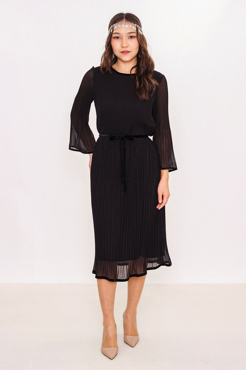 Ksas - Plus Size Dress (KSAS32219-K) - 8690202529946