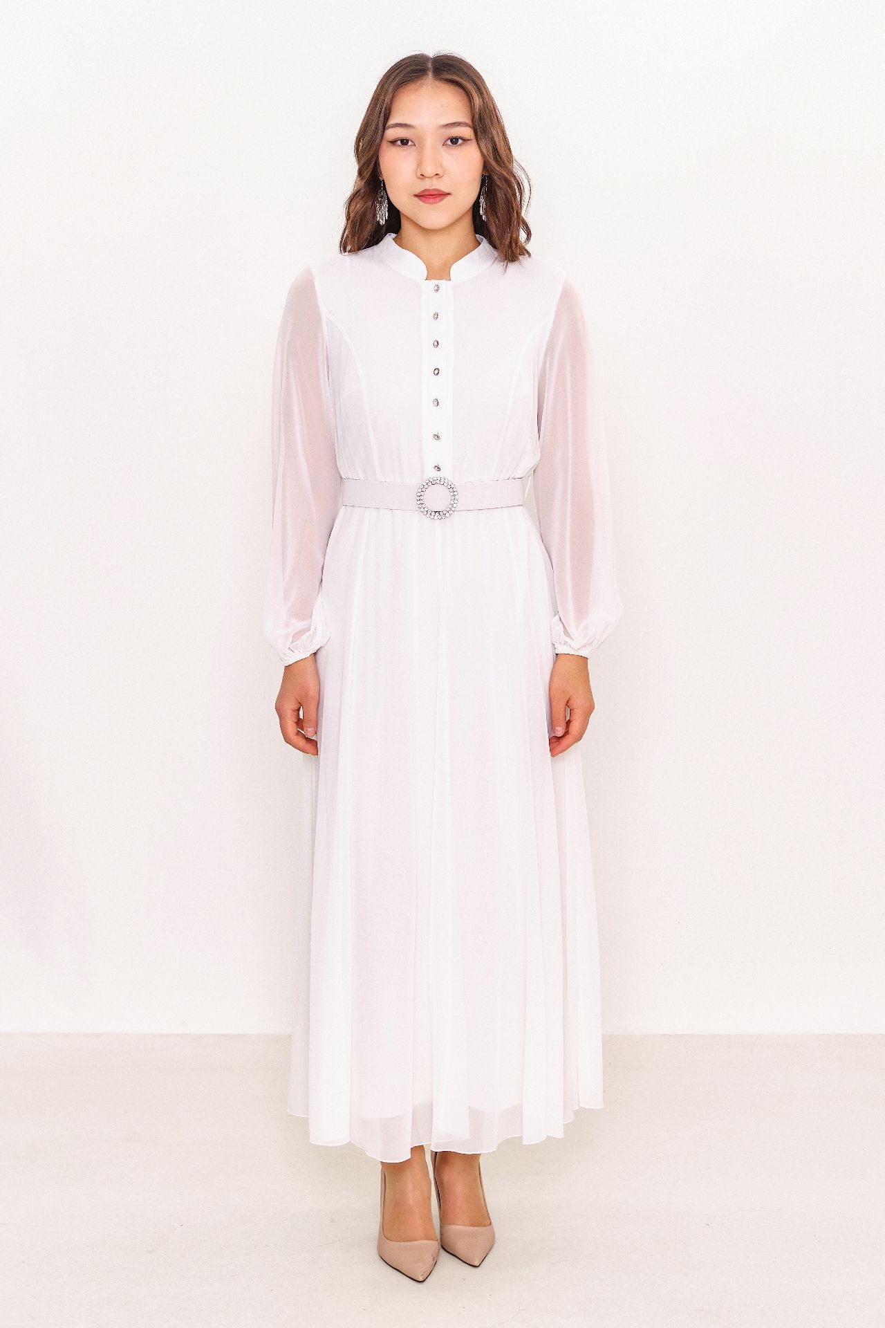 Ksas - Plus Size Dress (KSAS31980-K) - 8690202531925