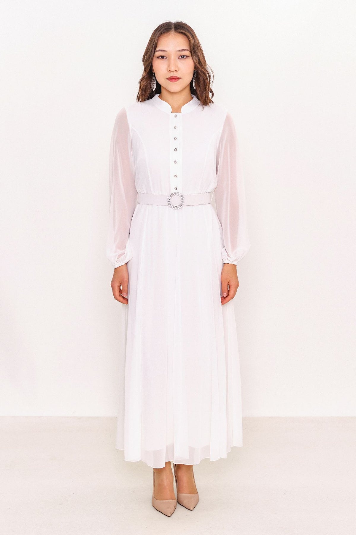 Ksas - Plus Size Dress (KSAS31980-K) - 8690202531925