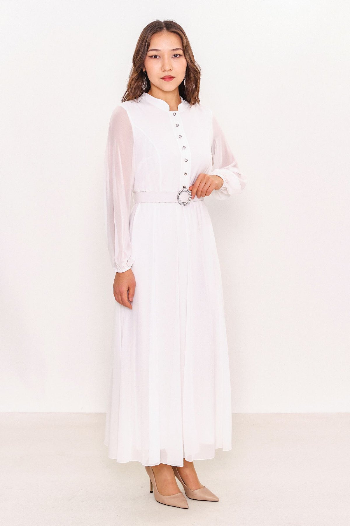 Ksas - Plus Size Dress (KSAS31980-K) - 8690202531925