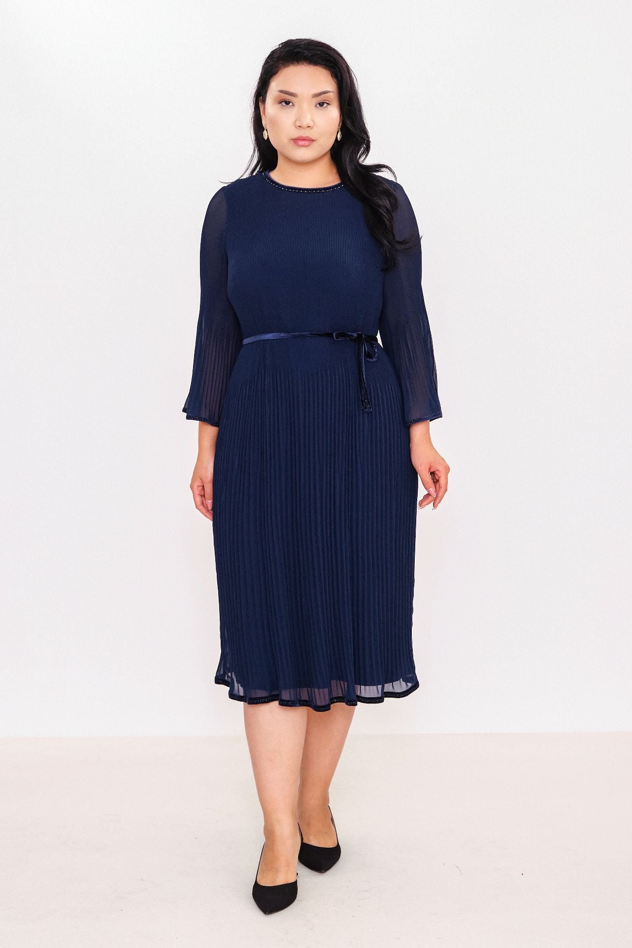 Ksas - Plus Size Dress (KSAS32219) - 8690202531956