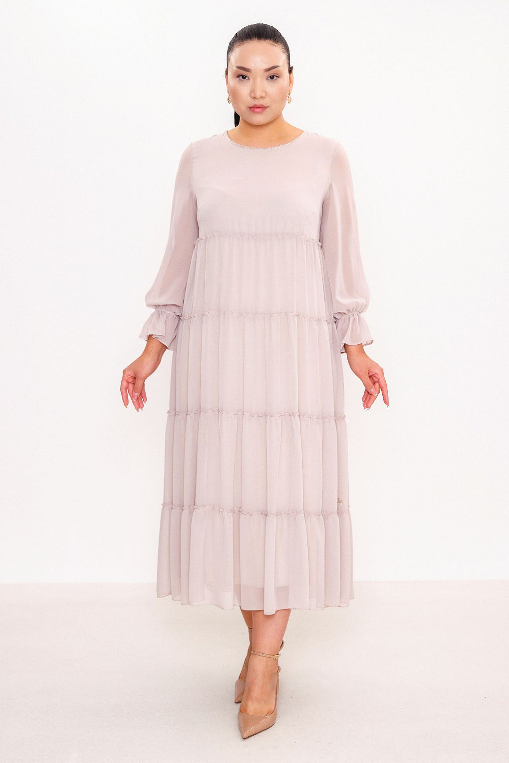 Ksas - Plus Size Dress (KSAS32268) - 8690202531987