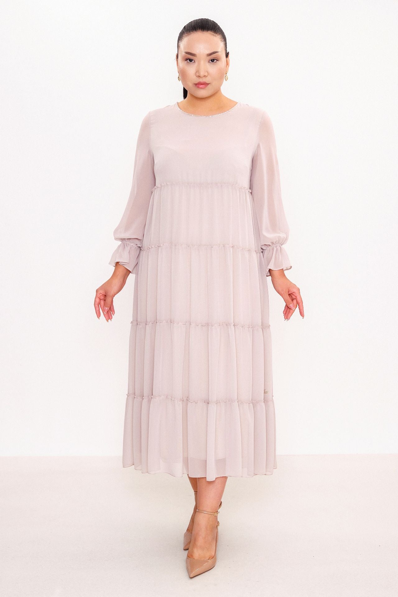 Ksas - Plus Size Dress (KSAS32268) - 8690202531987