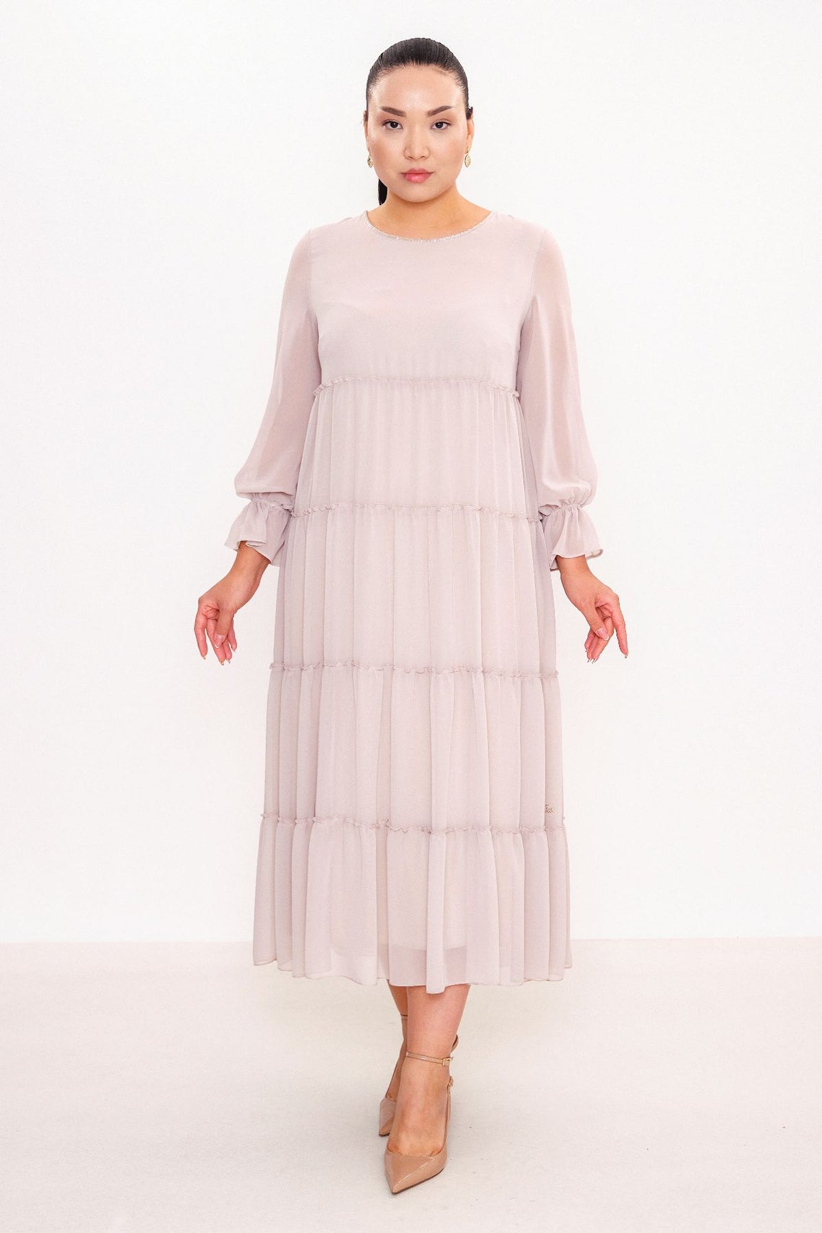 Ksas - Plus Size Dress (KSAS32268) - 8690202531987