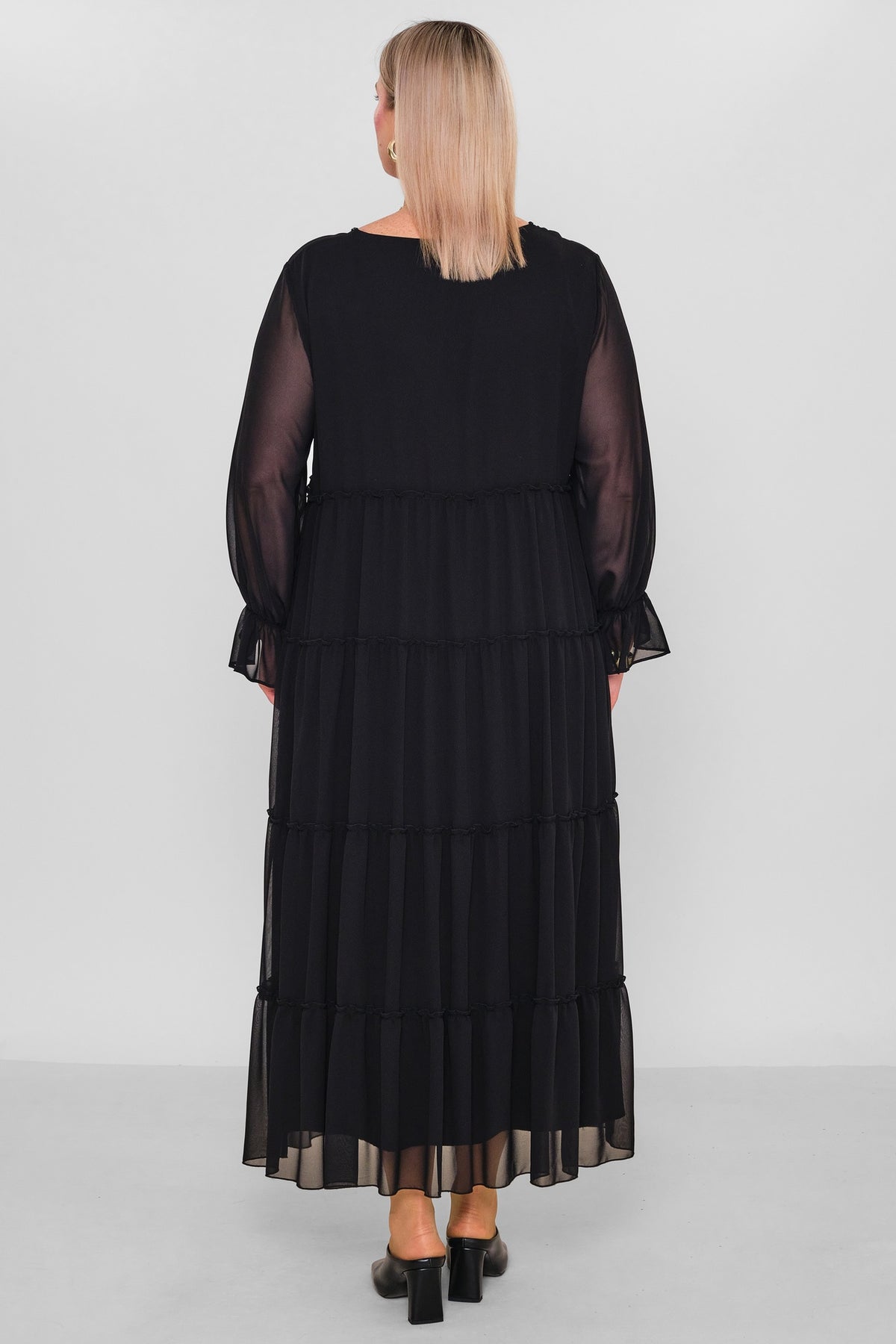 Ksas - Extended Plus Size Dress (KSAS32268-1) - 8690202532014