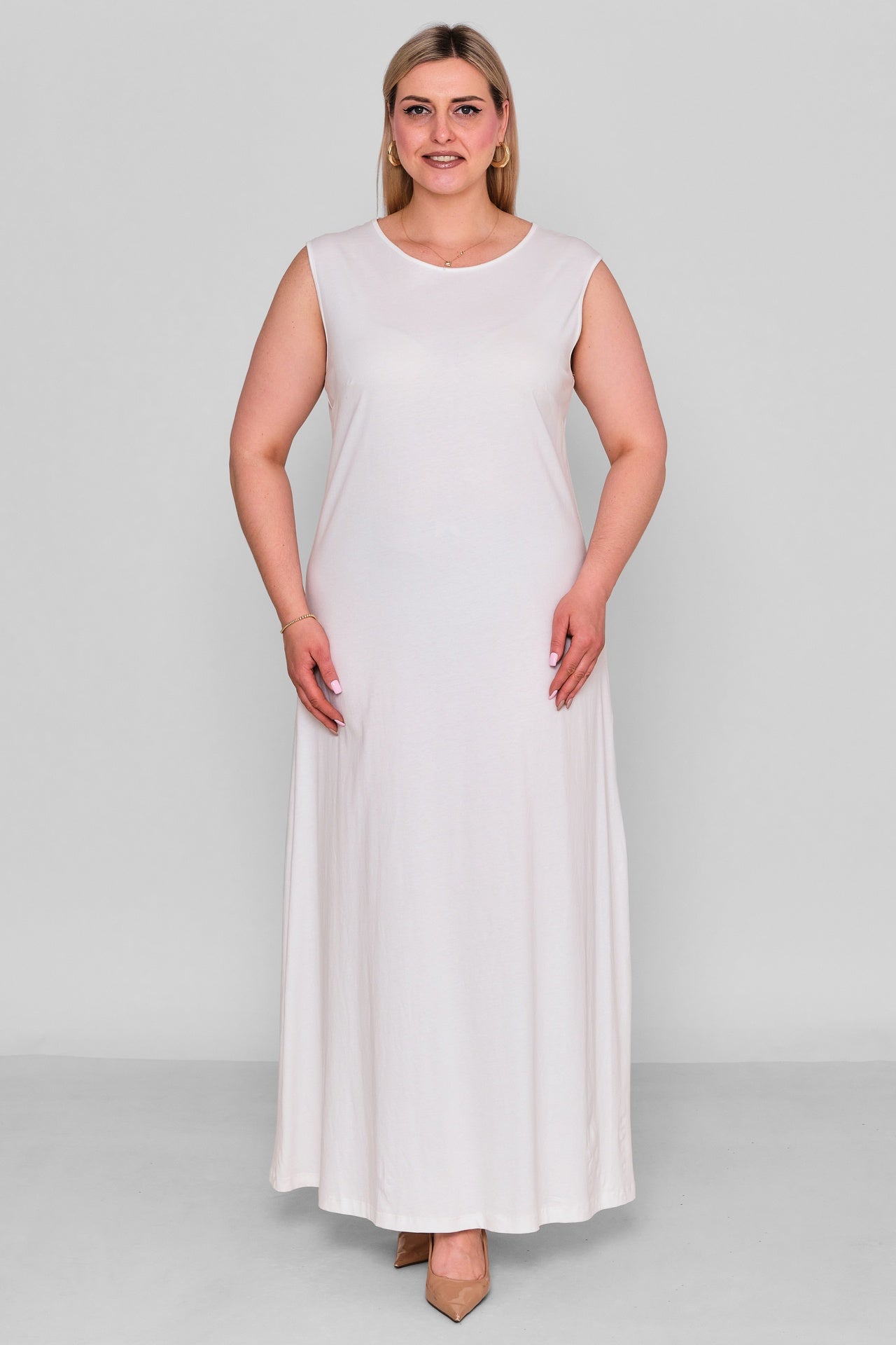 Ksas - Extended Plus Size Dress (KSAS32334-1) - 8690202532090