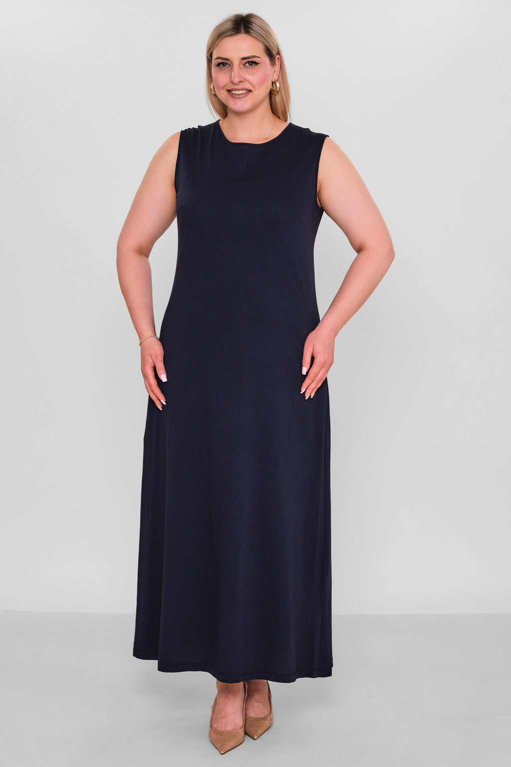 Ksas - Extended Plus Size Dress (KSAS32334-1) - 8690202532106