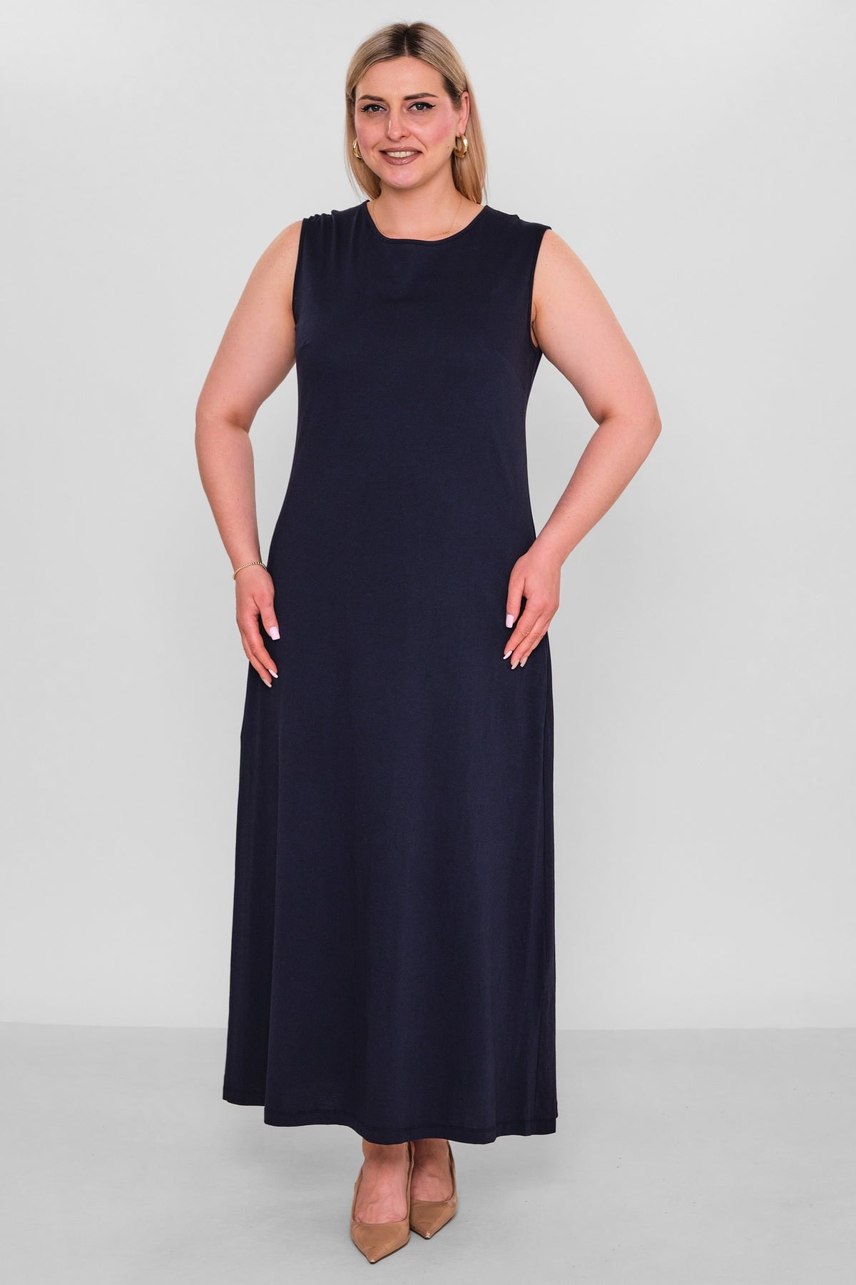 Ksas - Extended Plus Size Dress (KSAS32334-1) - 8690202532106