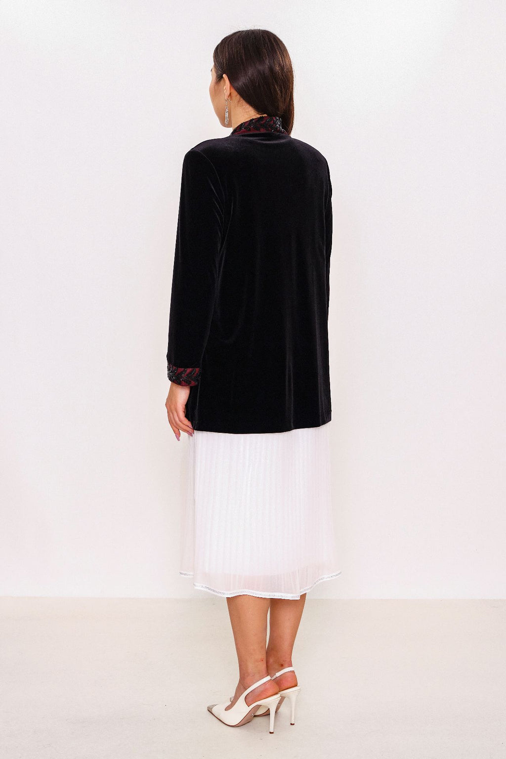 Ksas - Plus Size Cardigan (KSAS4087-K) - 8690202542457