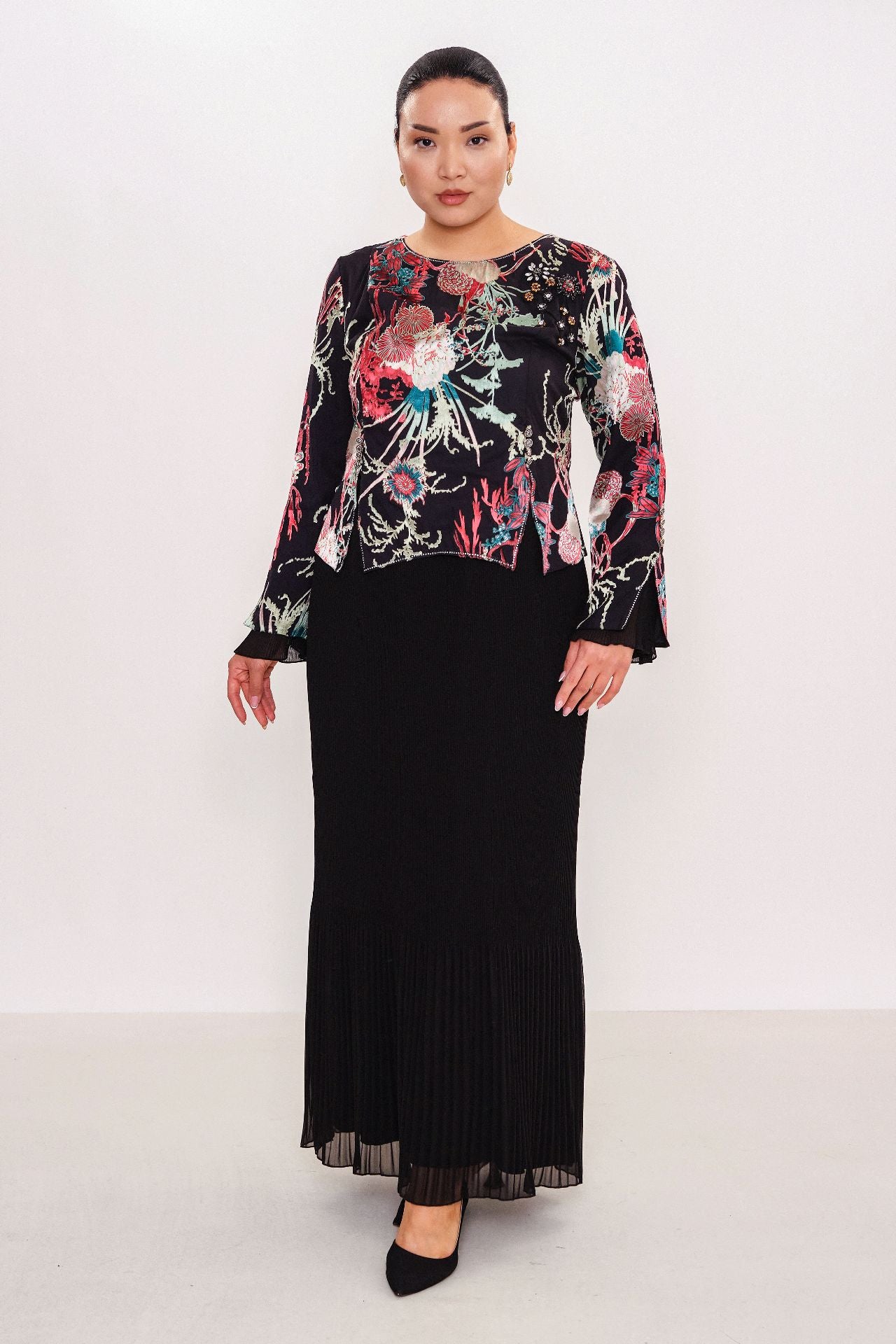 Ksas - Plus Size Dress (KSAS32340) - 8690202542792