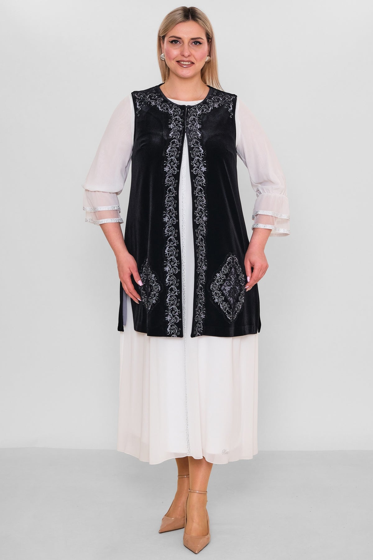 Ksas - Plus Size Cardigan (KSAS4037) - 8690202544611
