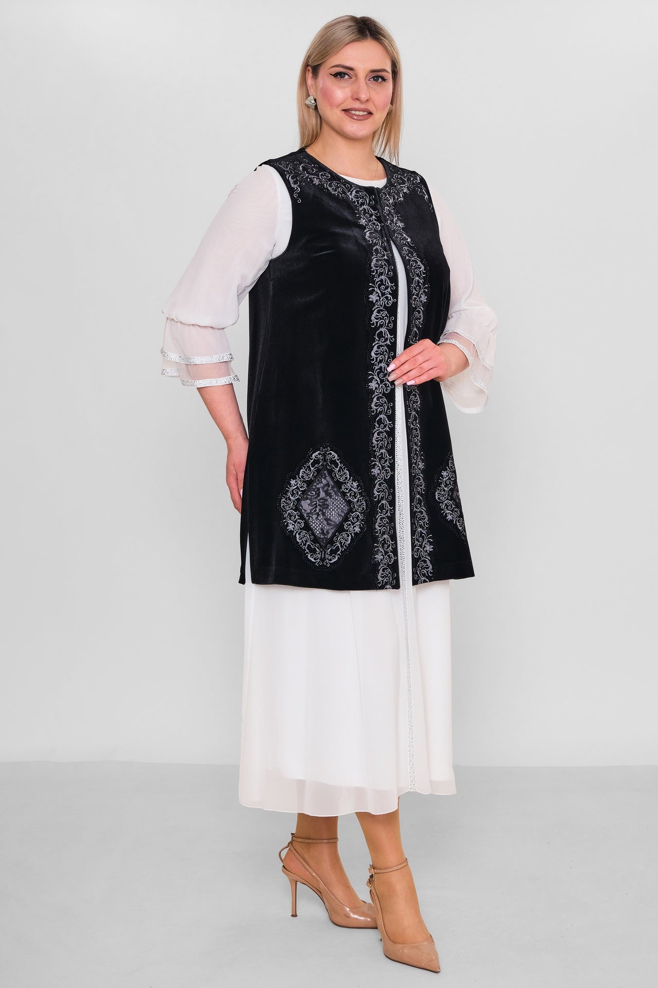 Ksas - Plus Size Cardigan (KSAS4037) - 8690202544611