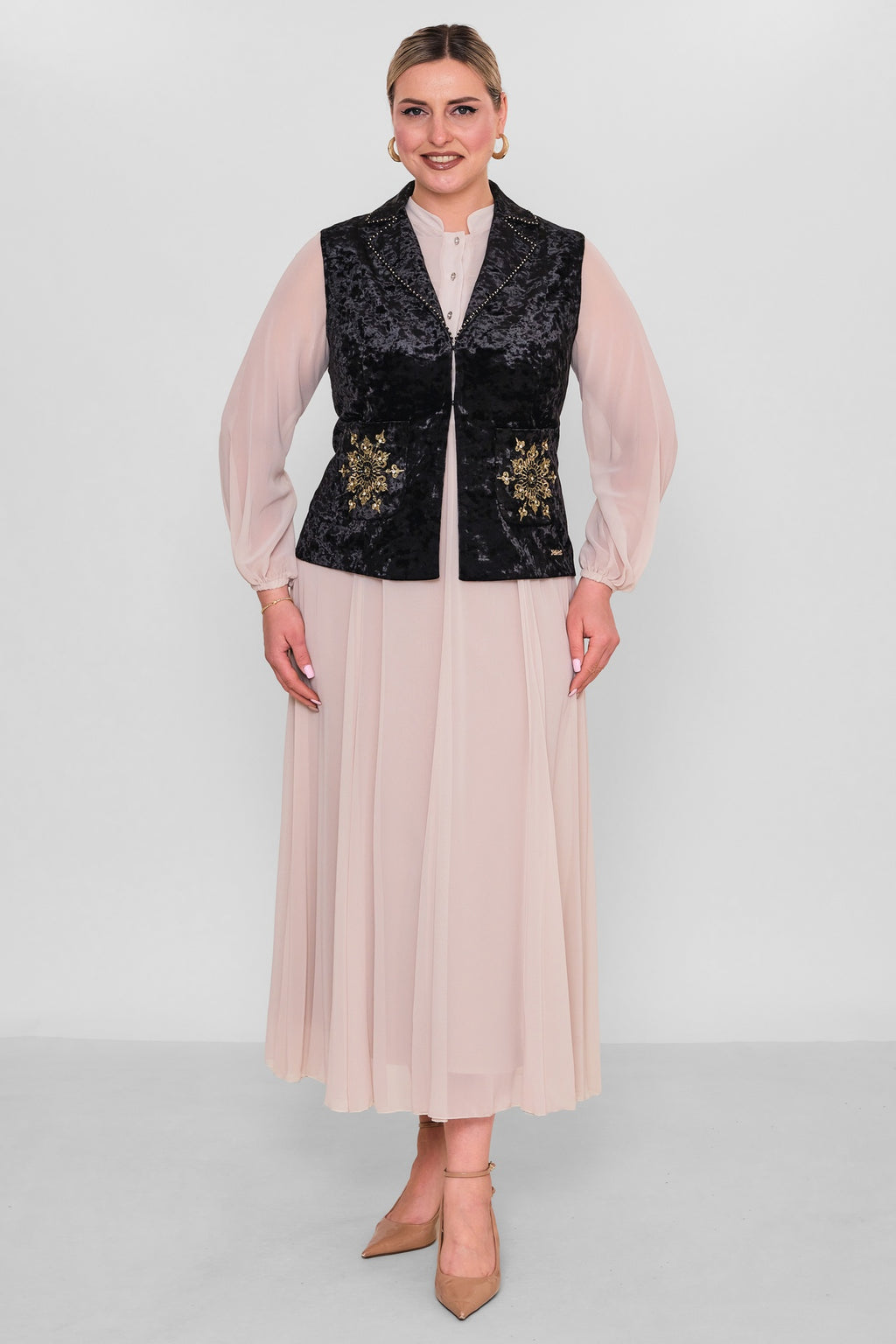 Ksas - Plus Size Waistcoat (KSAS4131) - 8690202544666