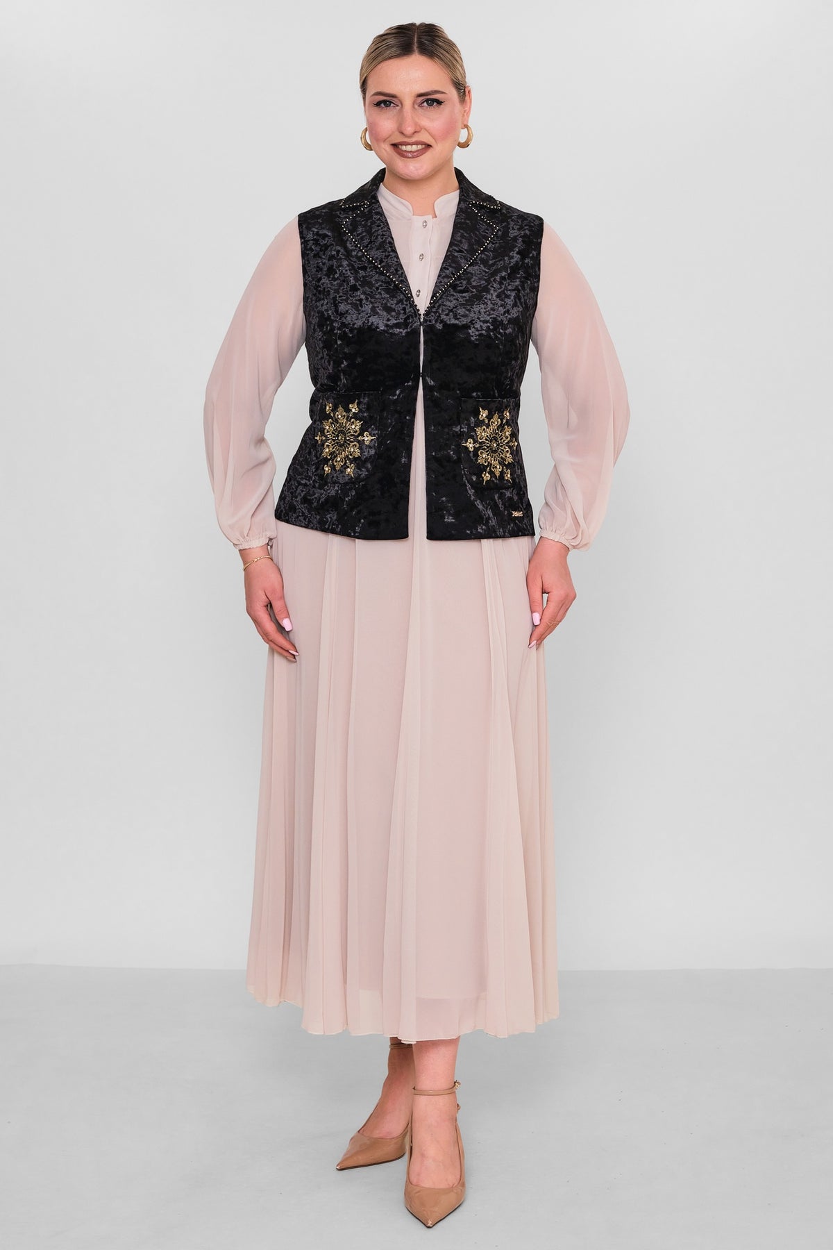 Ksas - Plus Size Waistcoat (KSAS4131) - 8690202544666