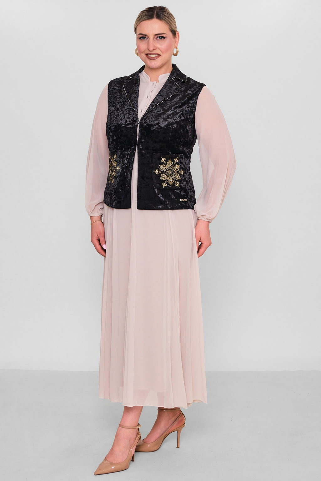 Ksas - Plus Size Waistcoat (KSAS4131) - 8690202544666
