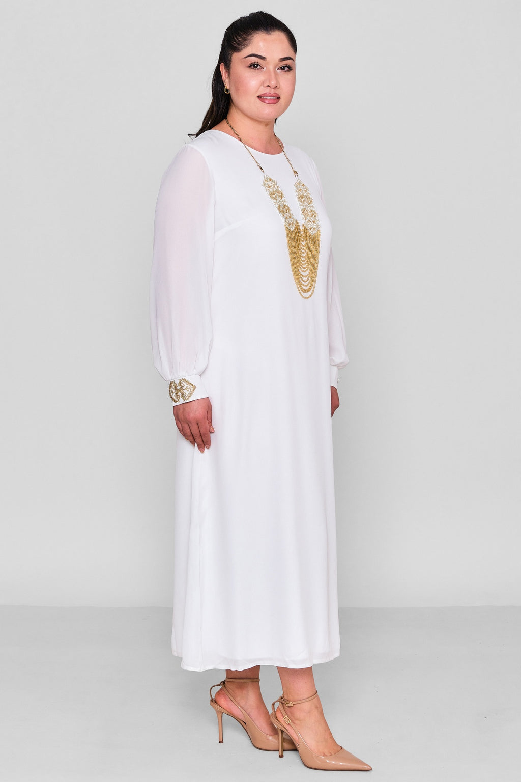 Ksas - Plus Size Dress (KSASEL-1007) - 8690202544697