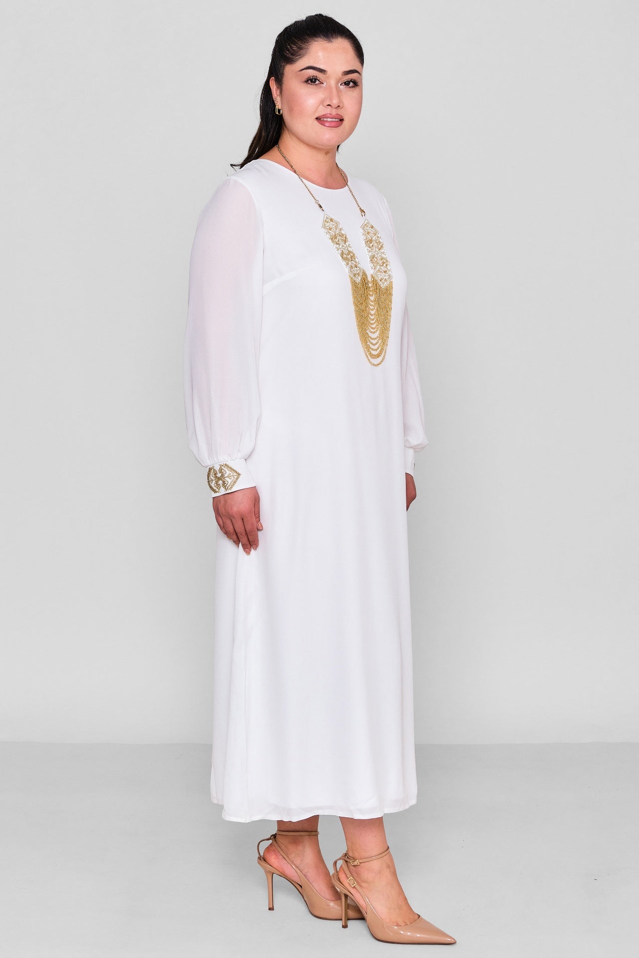 Ksas - Plus Size Dress (KSASEL-1007) - 8690202544697