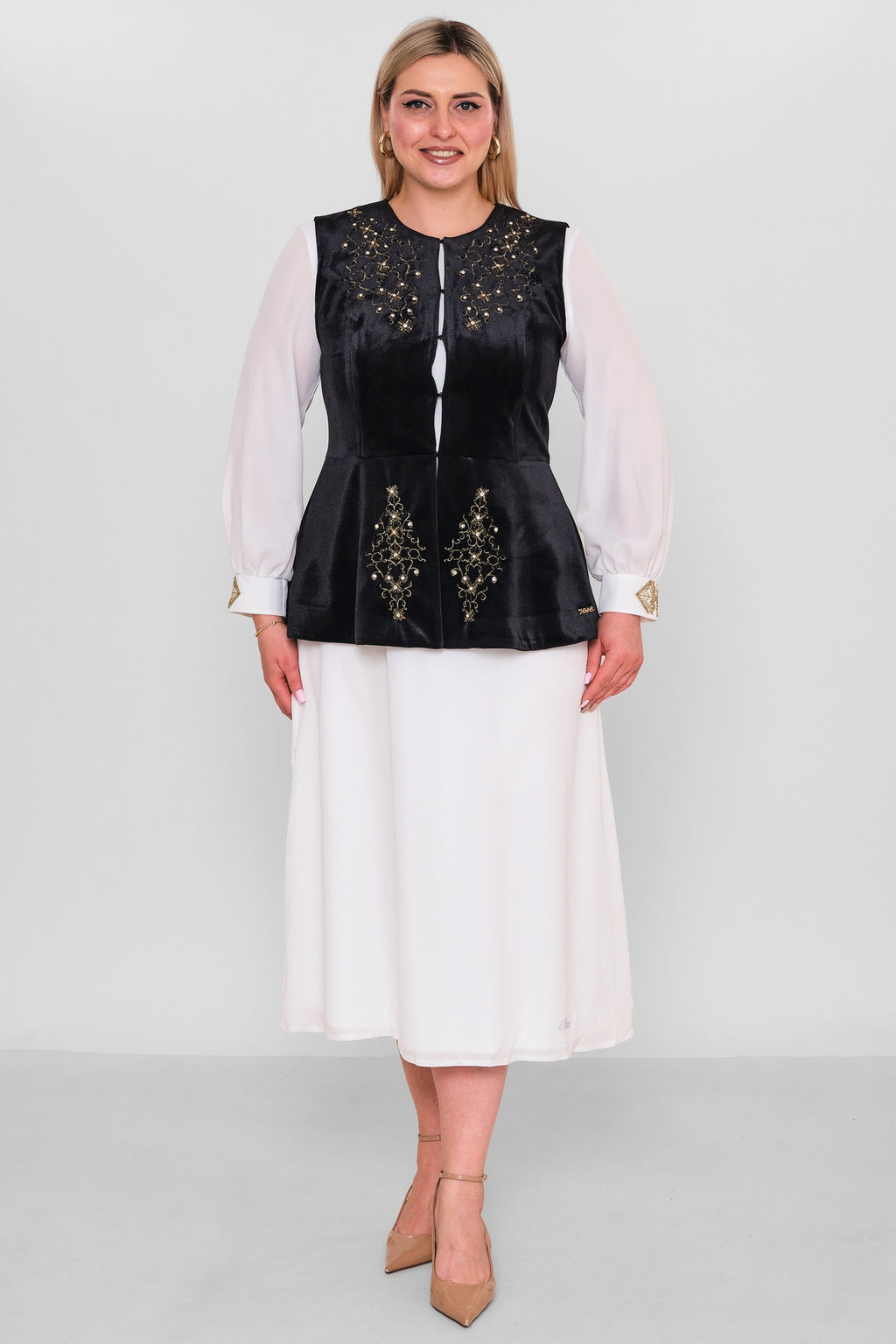 Ksas - Plus Size Waistcoat (KSAS4167)