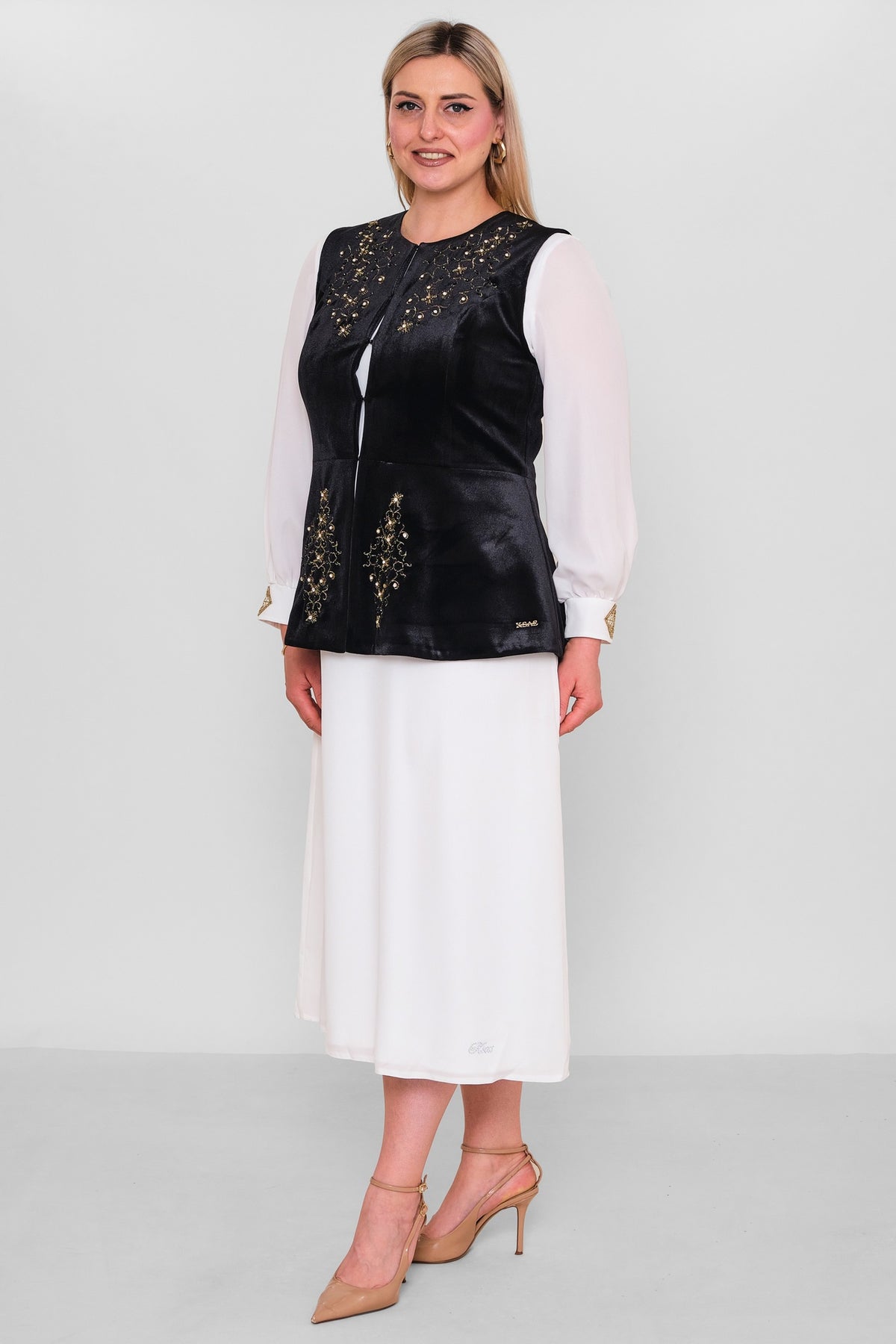 Ksas - Plus Size Waistcoat (KSAS4167)