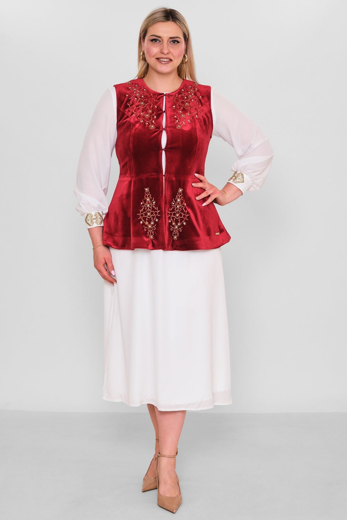 Ksas - Plus Size Waistcoat (KSAS4167)