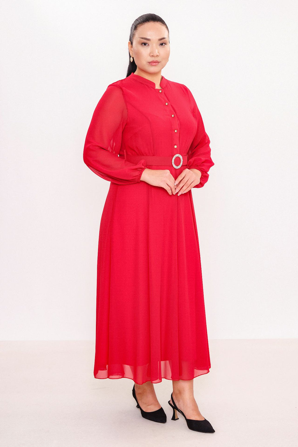Ksas - Plus Size Dress (KSAS31980) - 8690202551961